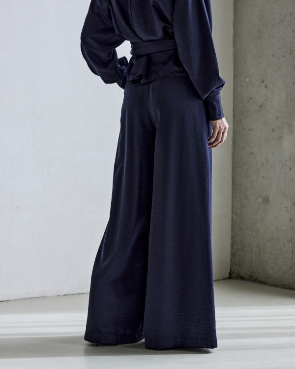 Odila Satin - Navy