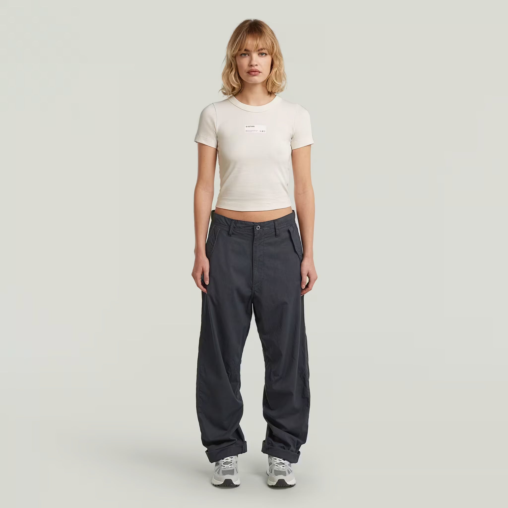 3D boyfriend pants wmn - Petrol GD