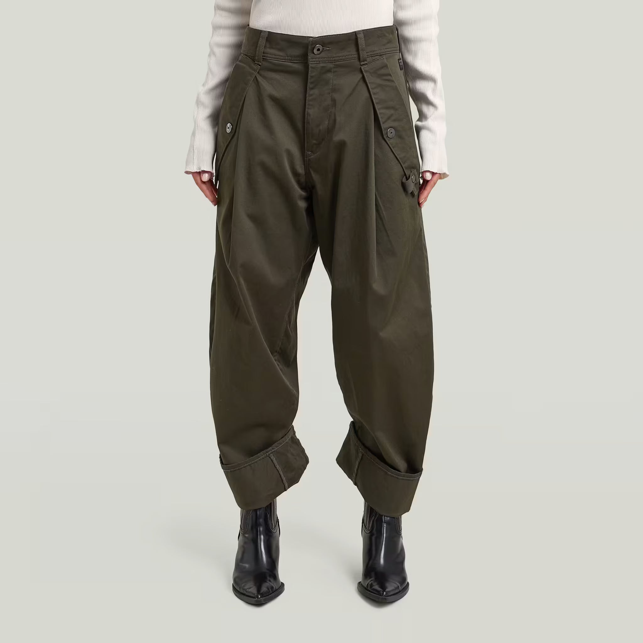 Jett 3D Boyfriend Cargo - Black Olive