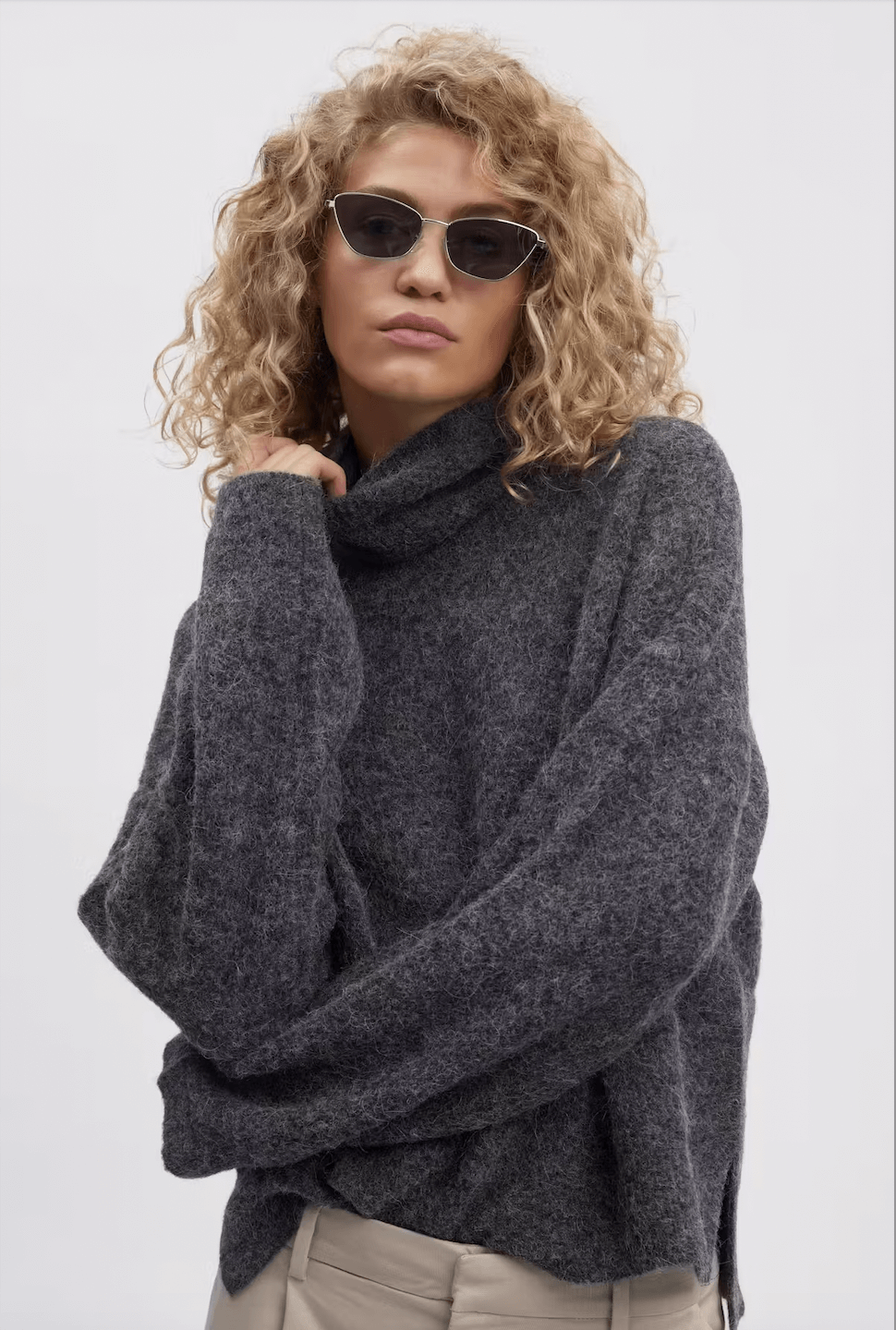 AlphaGZ rollneck - Charcoal melange