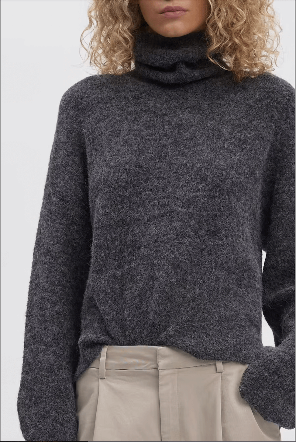 AlphaGZ rollneck - Charcoal melange