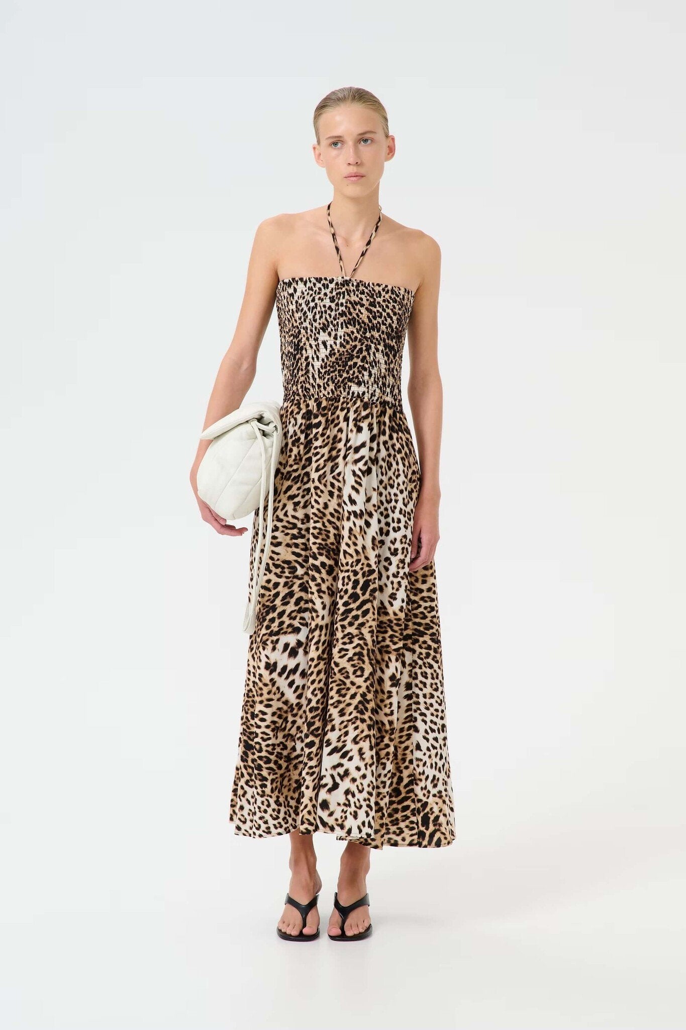 GZgeopa P Tube Dress - Leopard Butter Yel