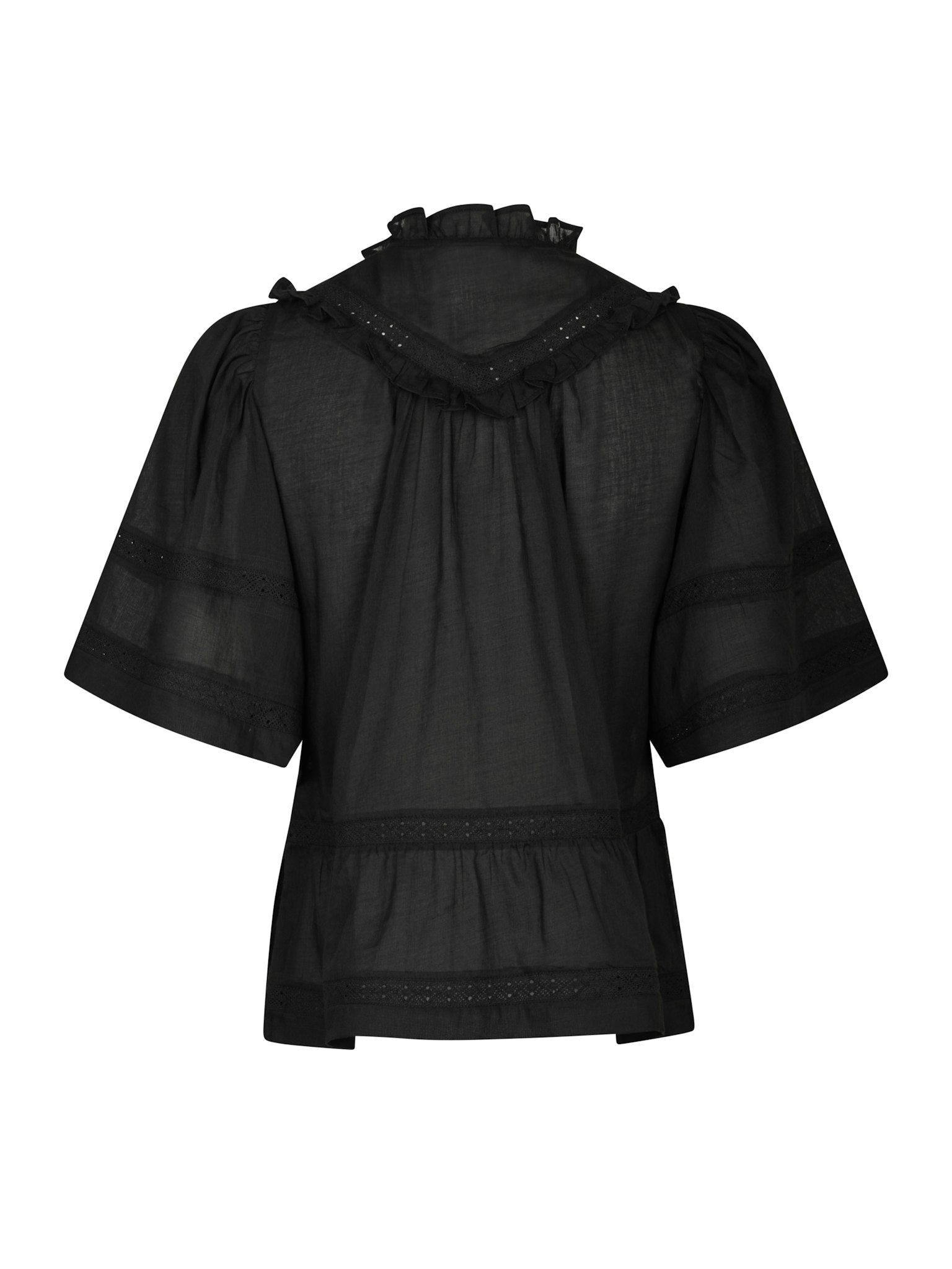 Evienne S Voile Top - Black