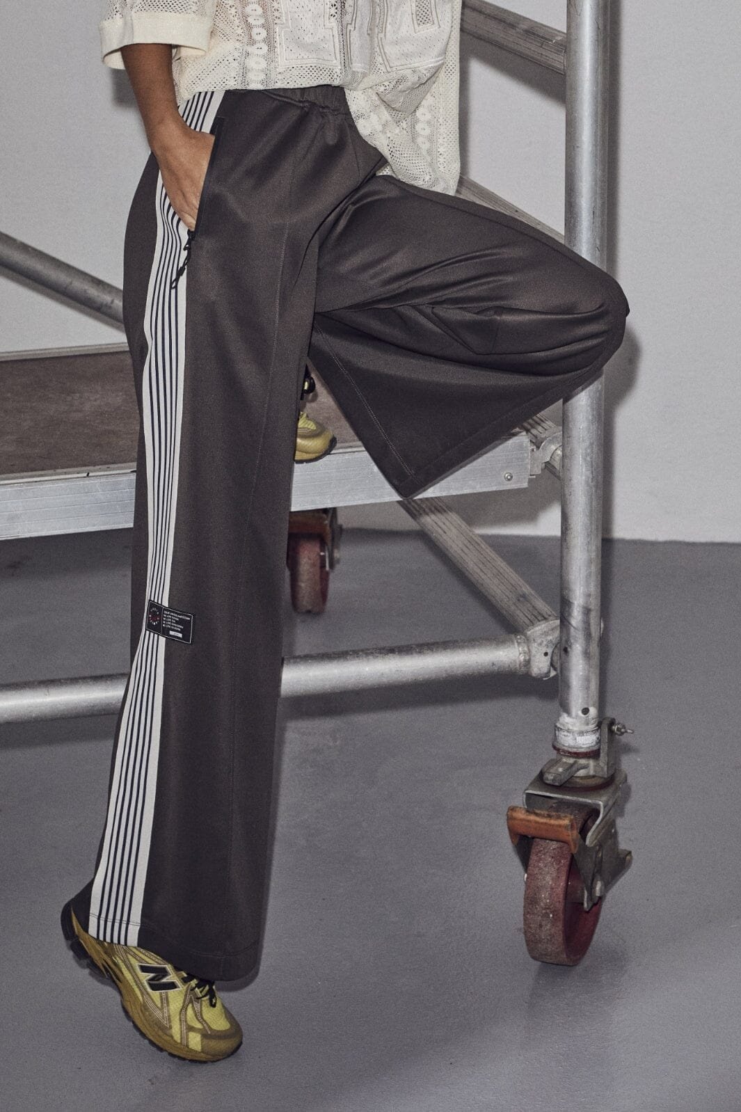 Baggy Track Pants - Dark Grey
