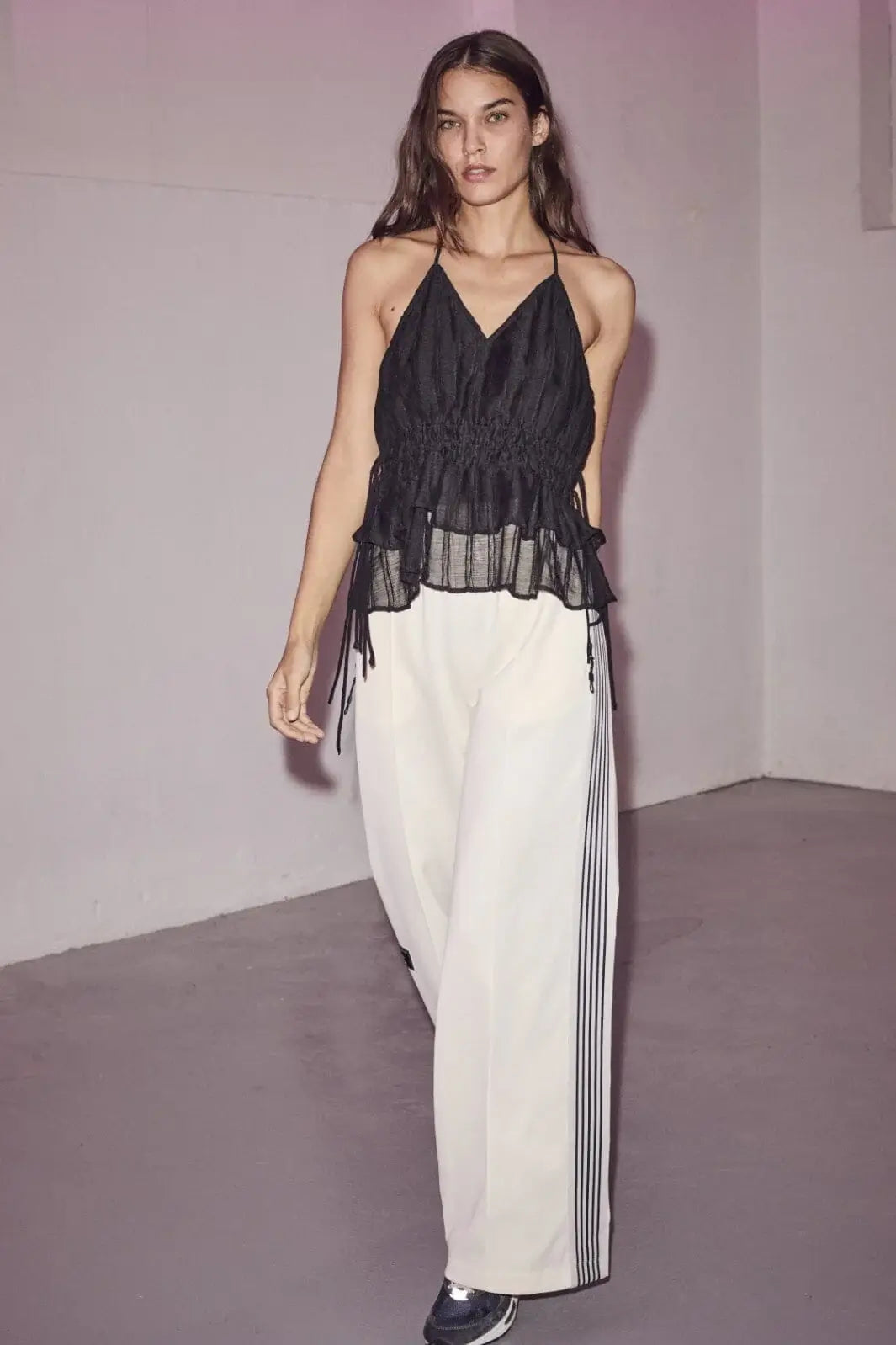 Baggy Track Pants - Off-White