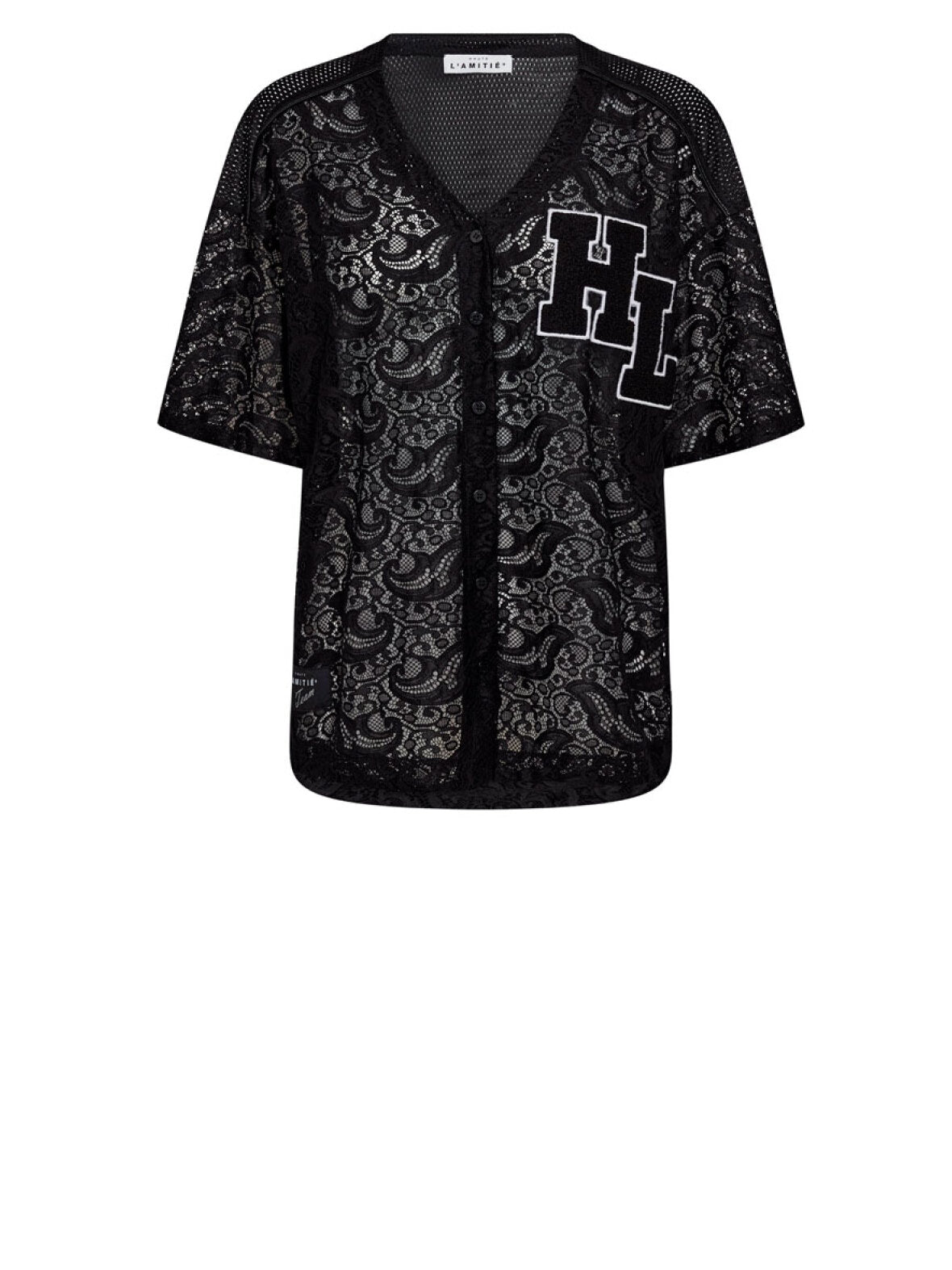 Court Lace Tee - Black