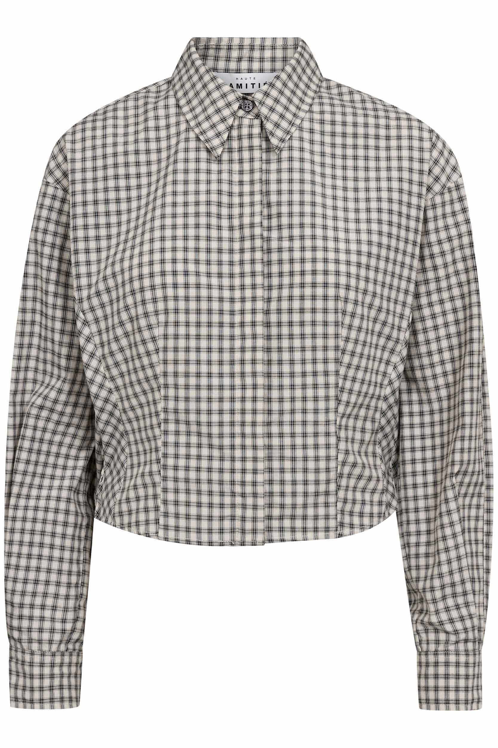 Mimosa Check Smock Shirt - Grey Check