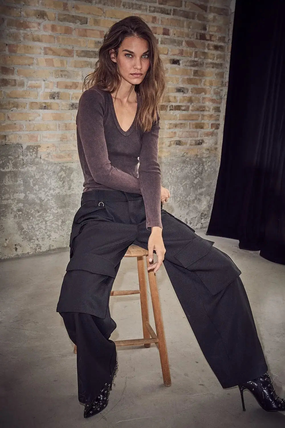 Rabi Cargo Pocket Pant - Black