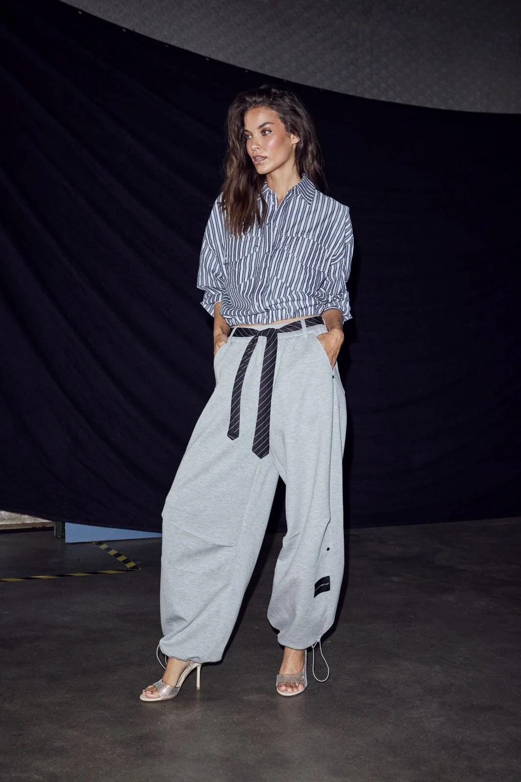 Stone Crop Pocket Shirt - Black Stripe