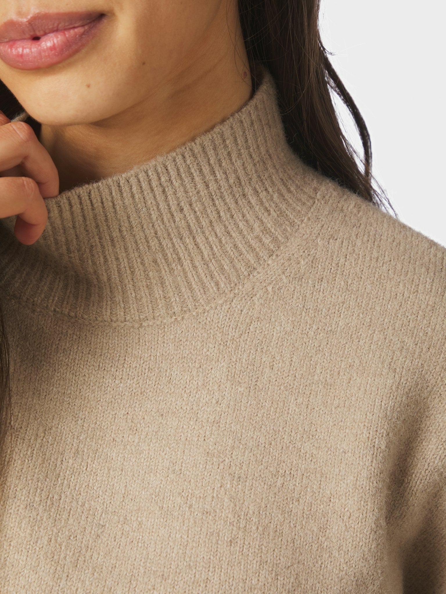 Paulina Knit Blouse - Warm Grey