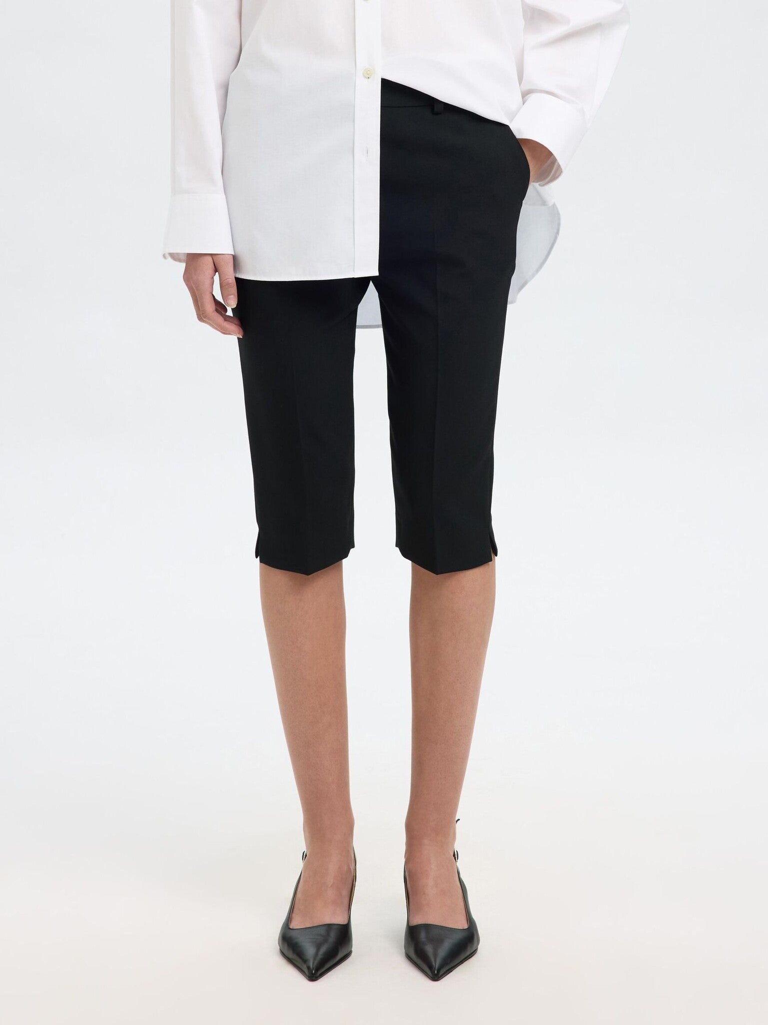 slfcapri-rita mw pant - Black