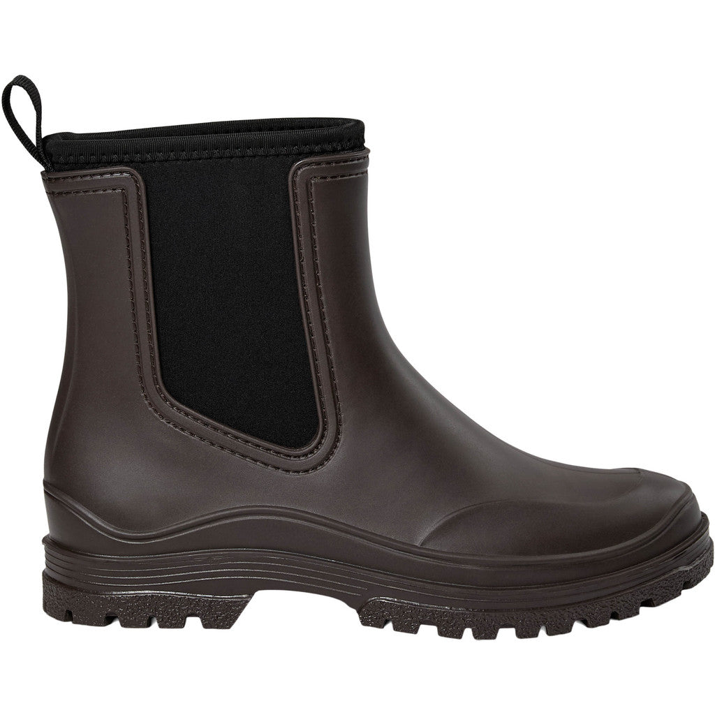 JodieSW Rubber Boot W. Lining - Intense Brown