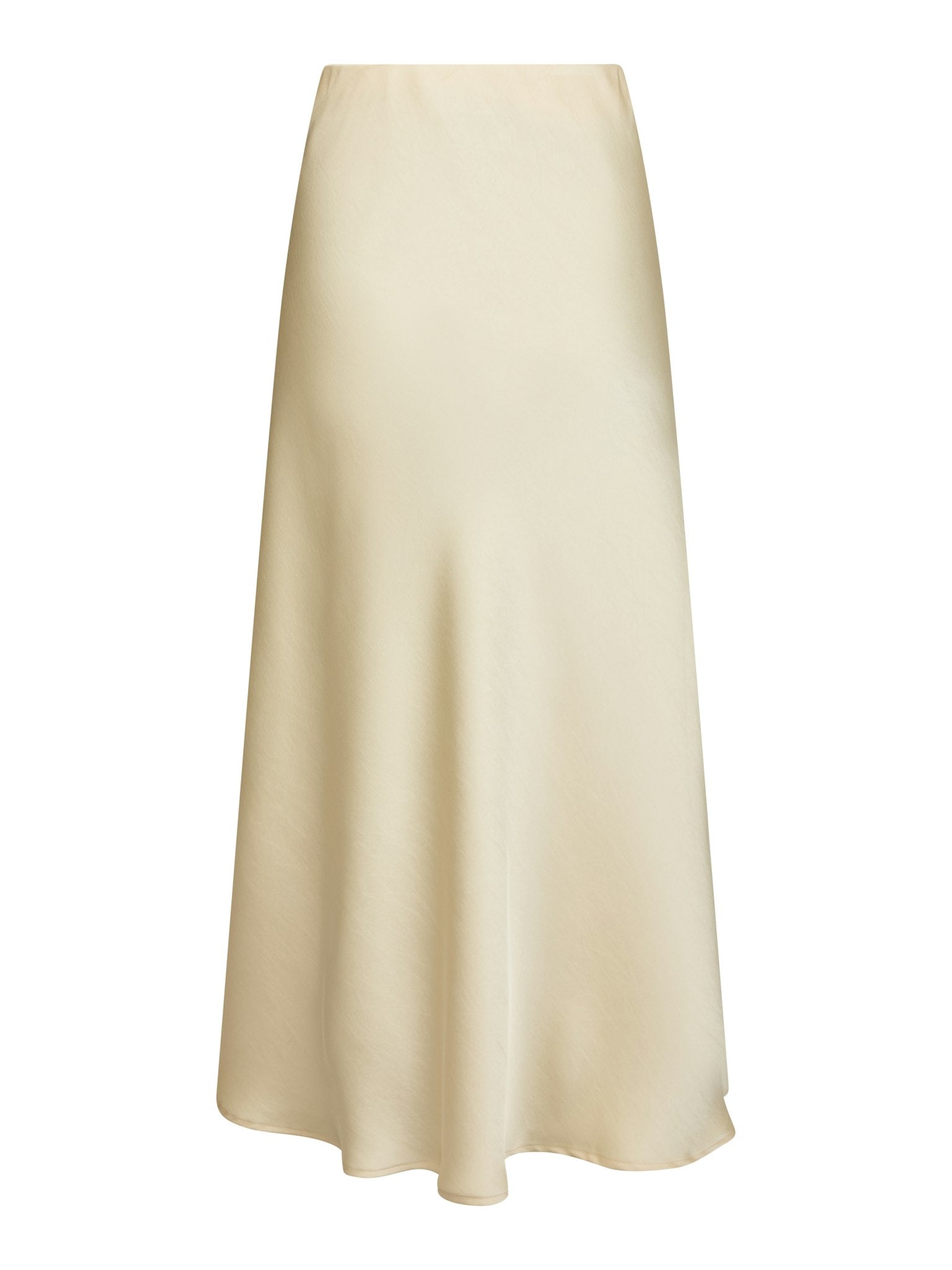 Vicky Heavy Sateen Skirt - Light Yellow