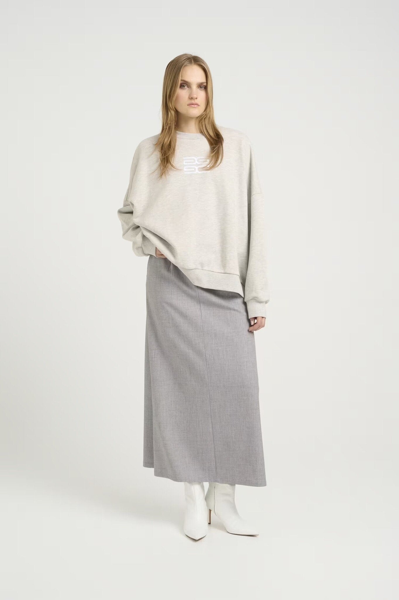 LullaGZ OZ Sweatshirt - Light Grey Melang