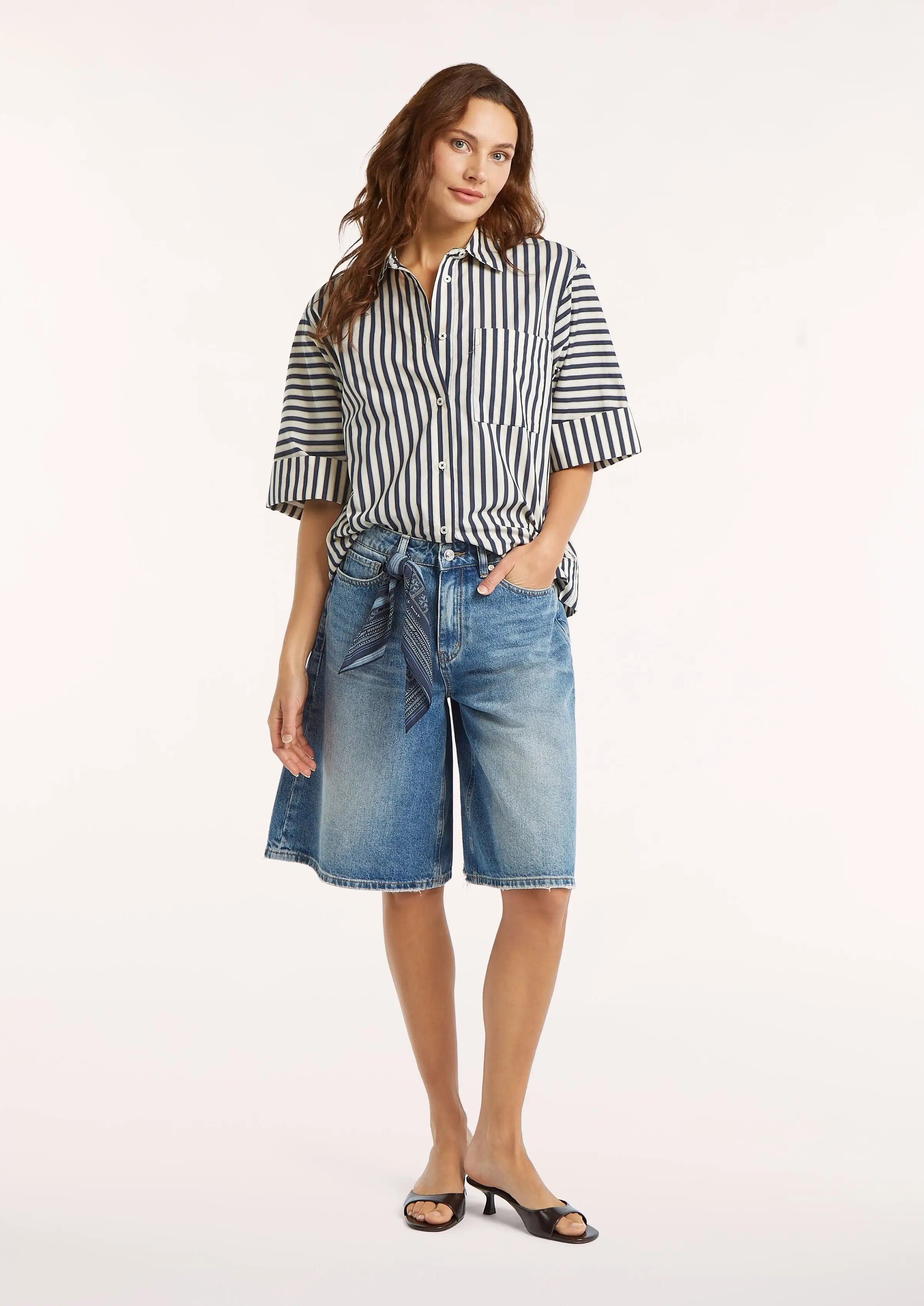 Maureen Blouse - Bullet Blue