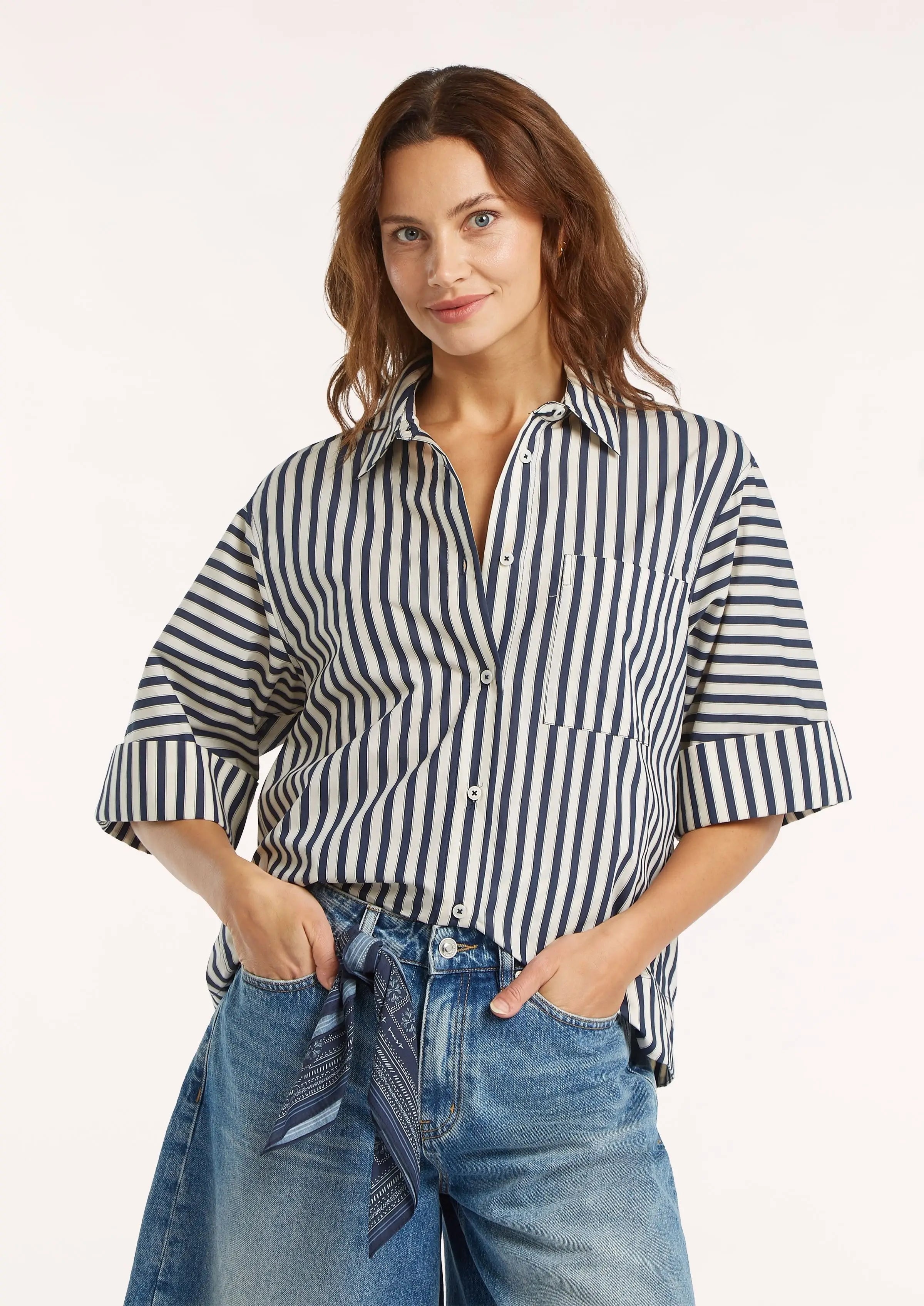 Maureen Blouse - Bullet Blue