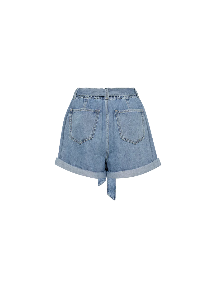 MMMeggi Denim Shorts - Light Blue