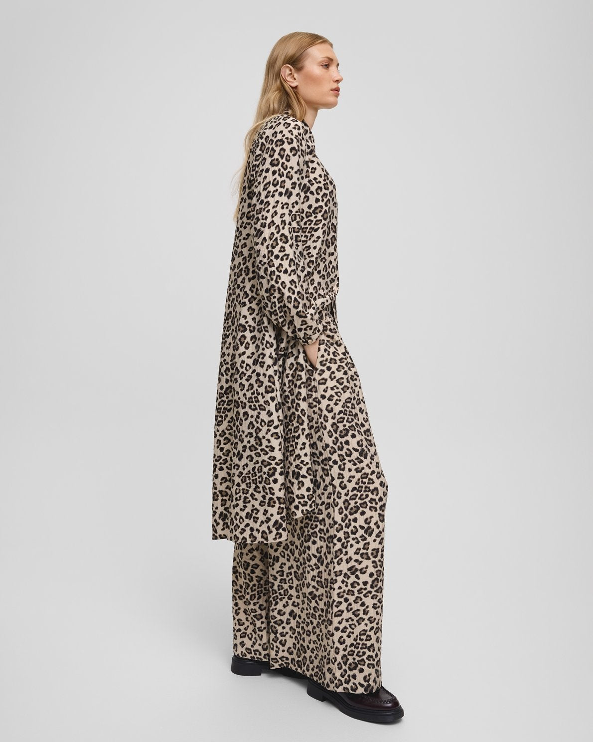 MschKalini Vlora HW Pants - Humus leo