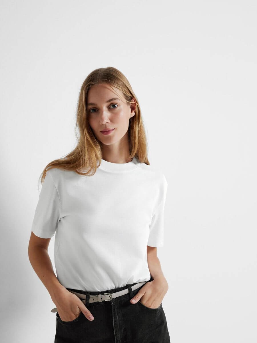 Relax Colwoman ss mock - Bright White