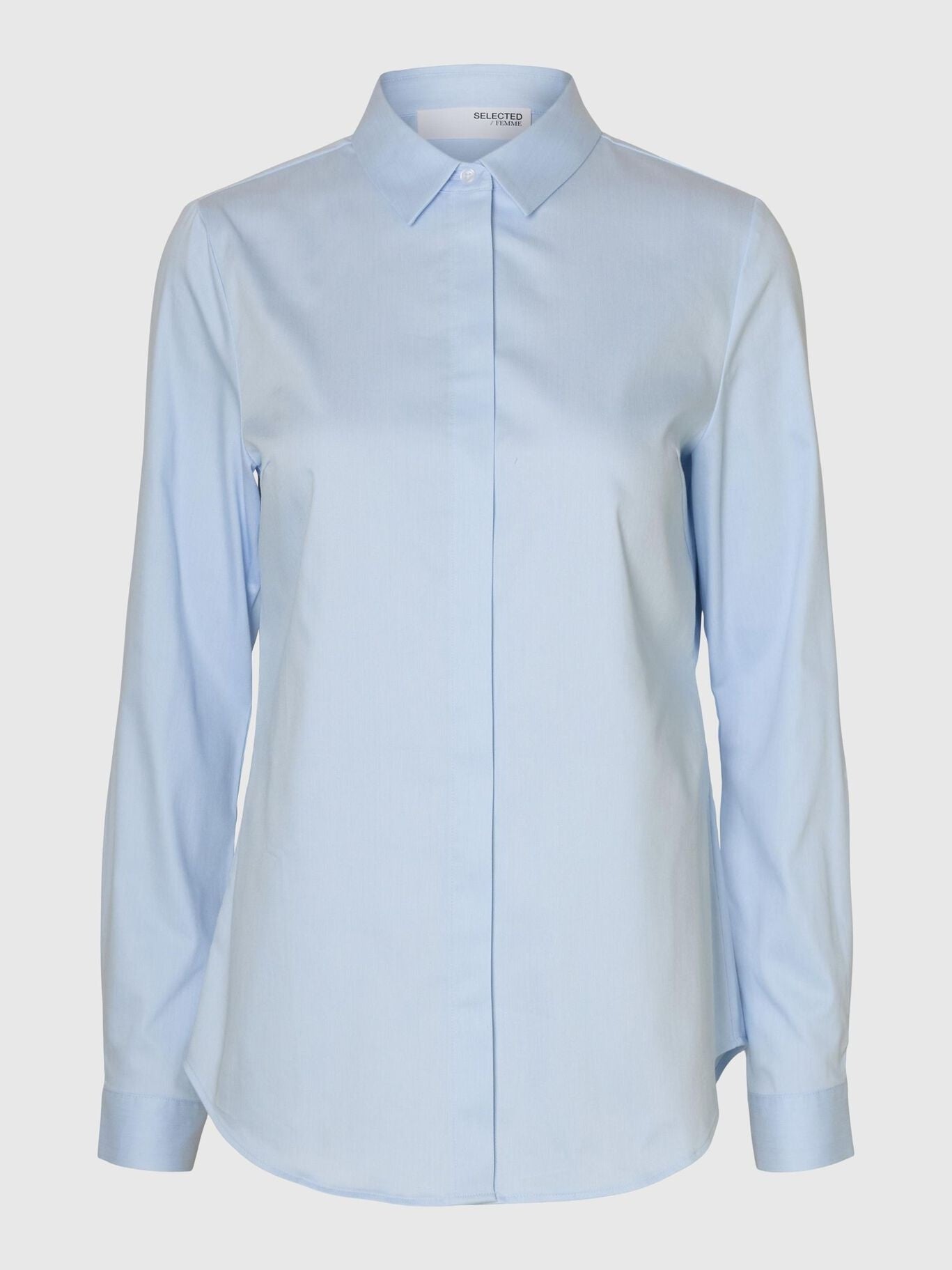 Romie LS fitted shirt noos - Light Blue