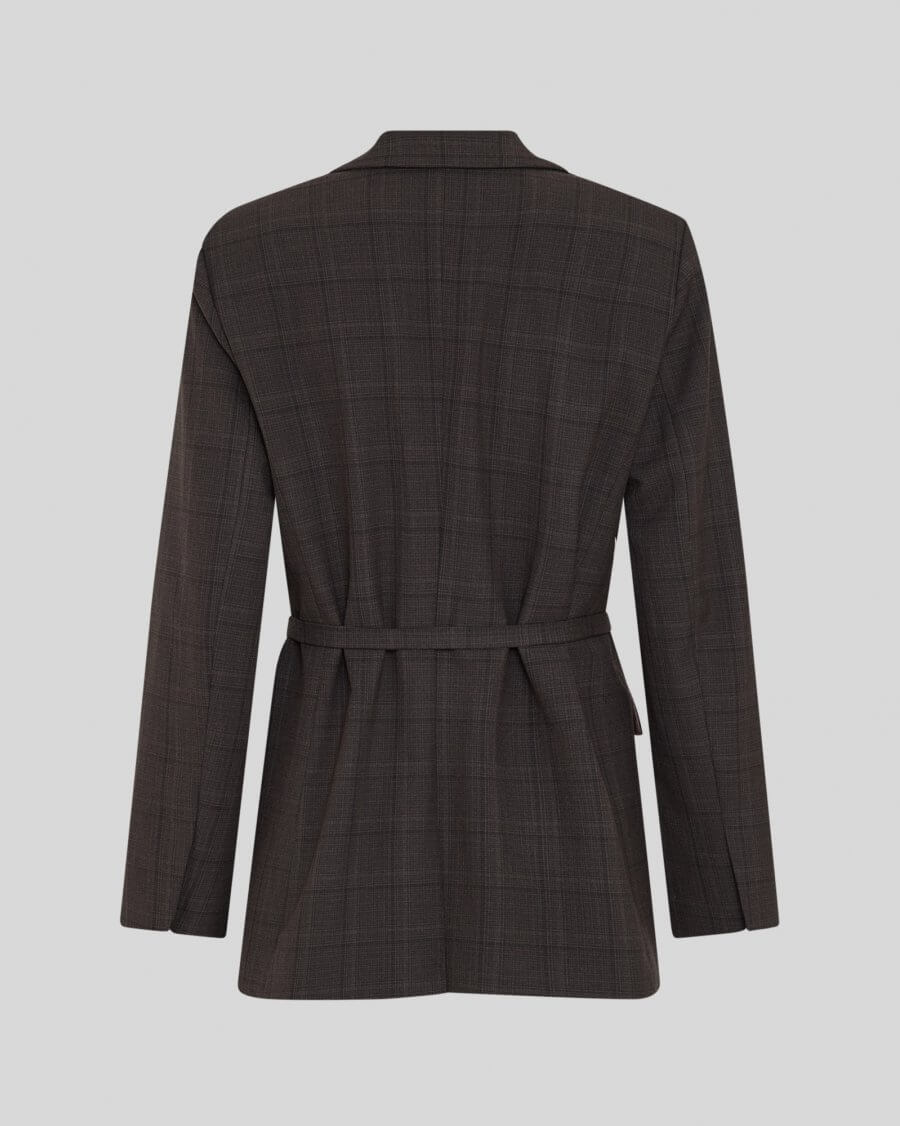Mschjohnna Blazer Chk - Dark Brown Corn