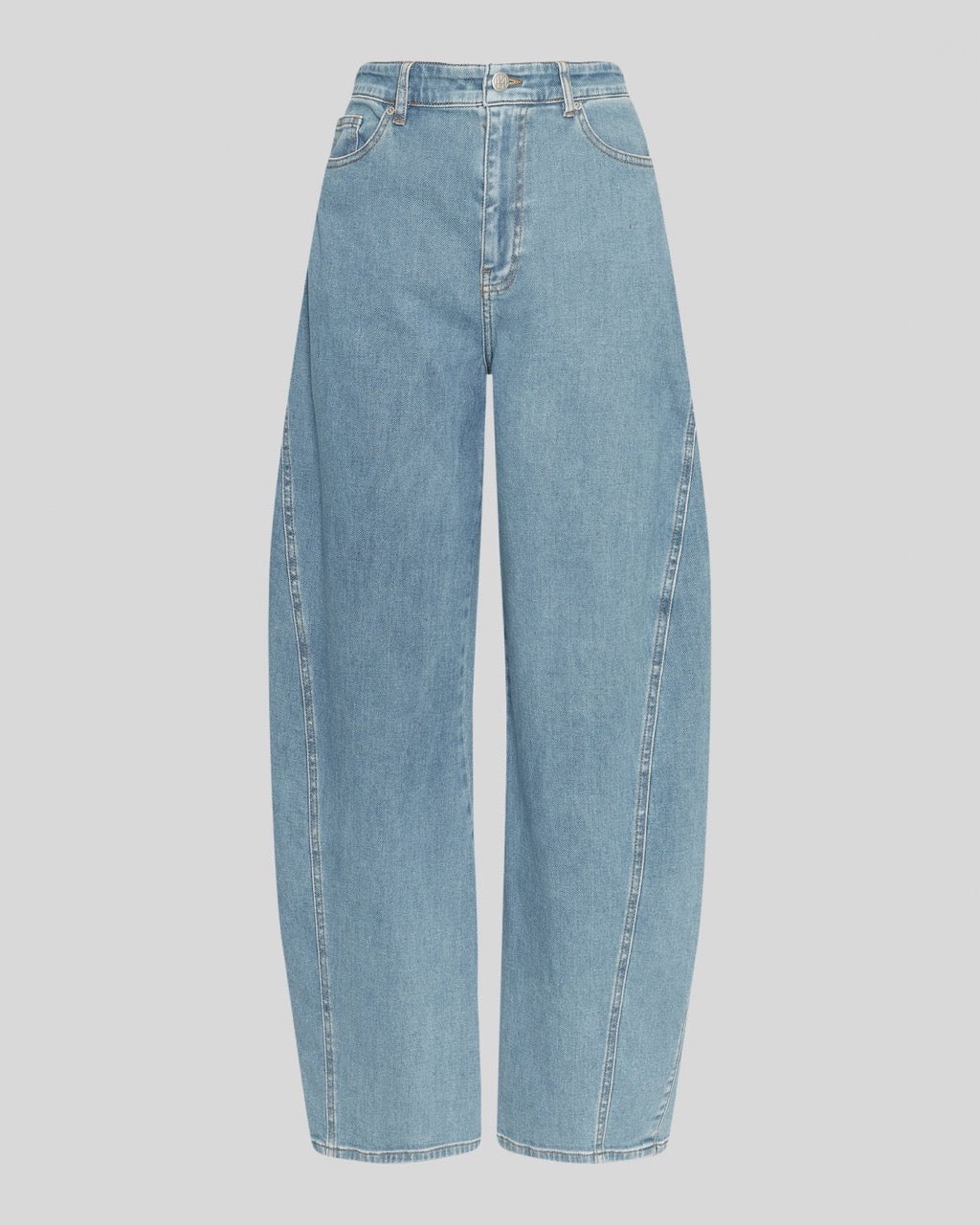Mschkobane Tue Barrel jeans - Light Blue Wash