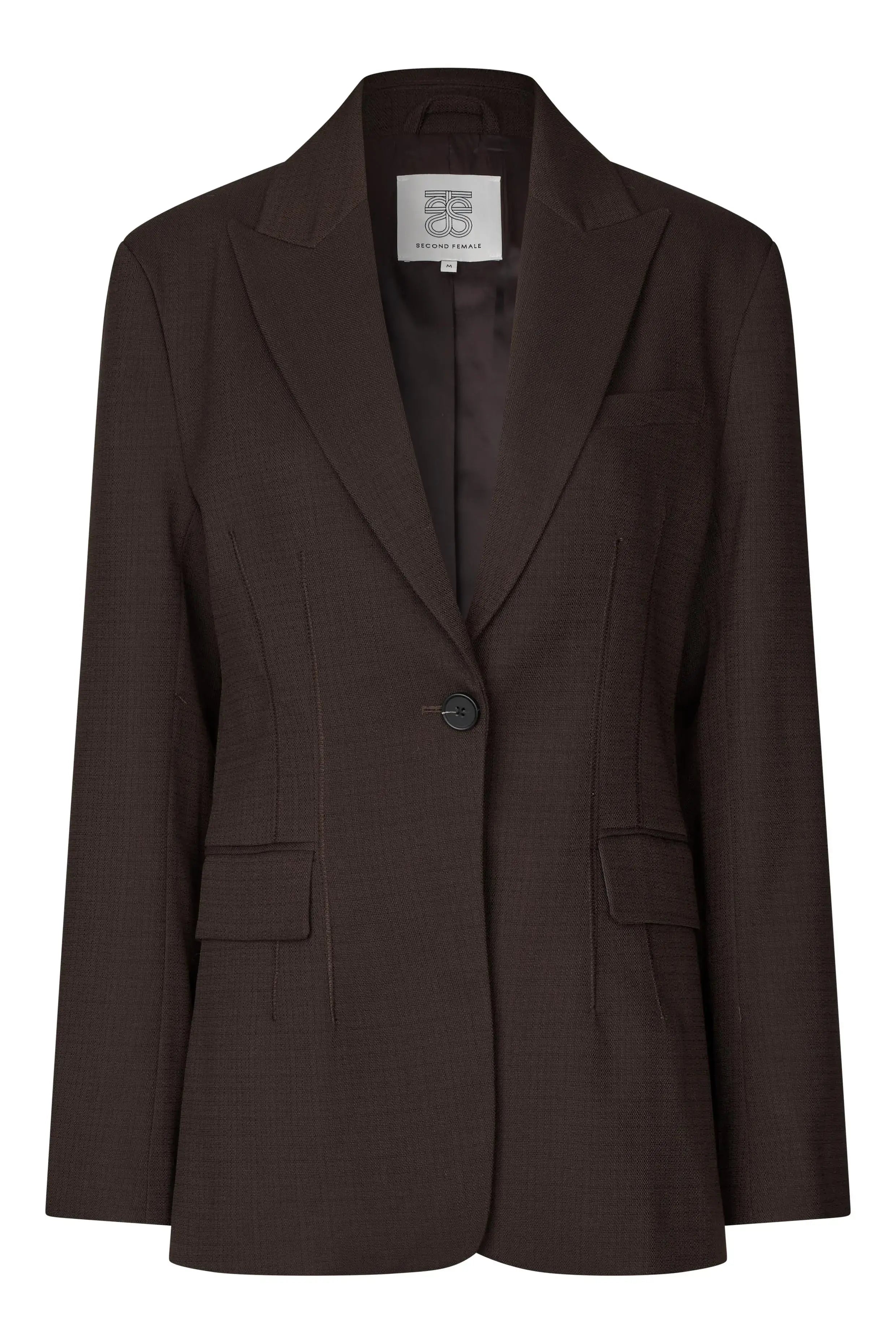 Sella Fitted Blazer - Chocolate Torte