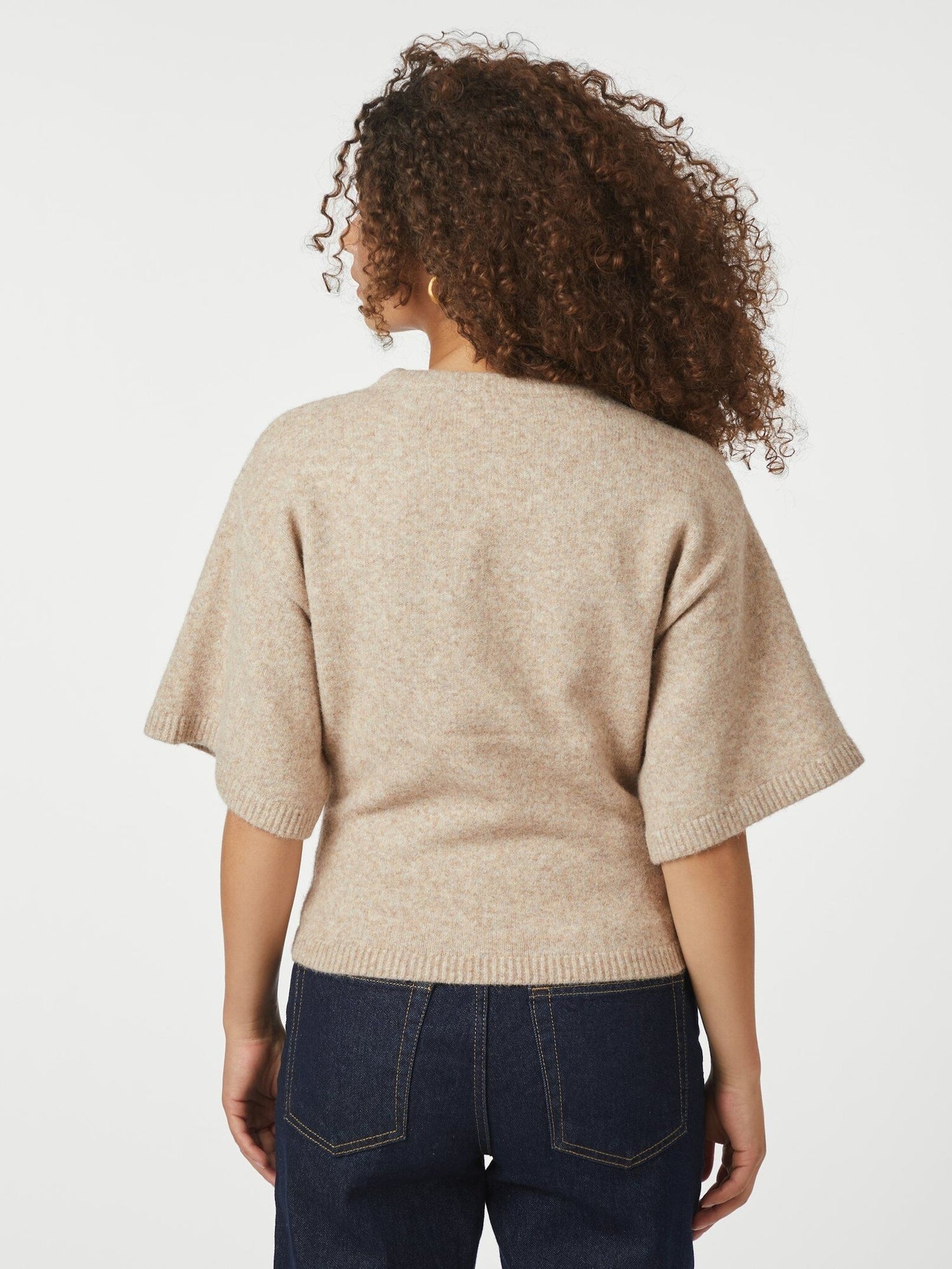 Asha Knit Tee - Sand Melange