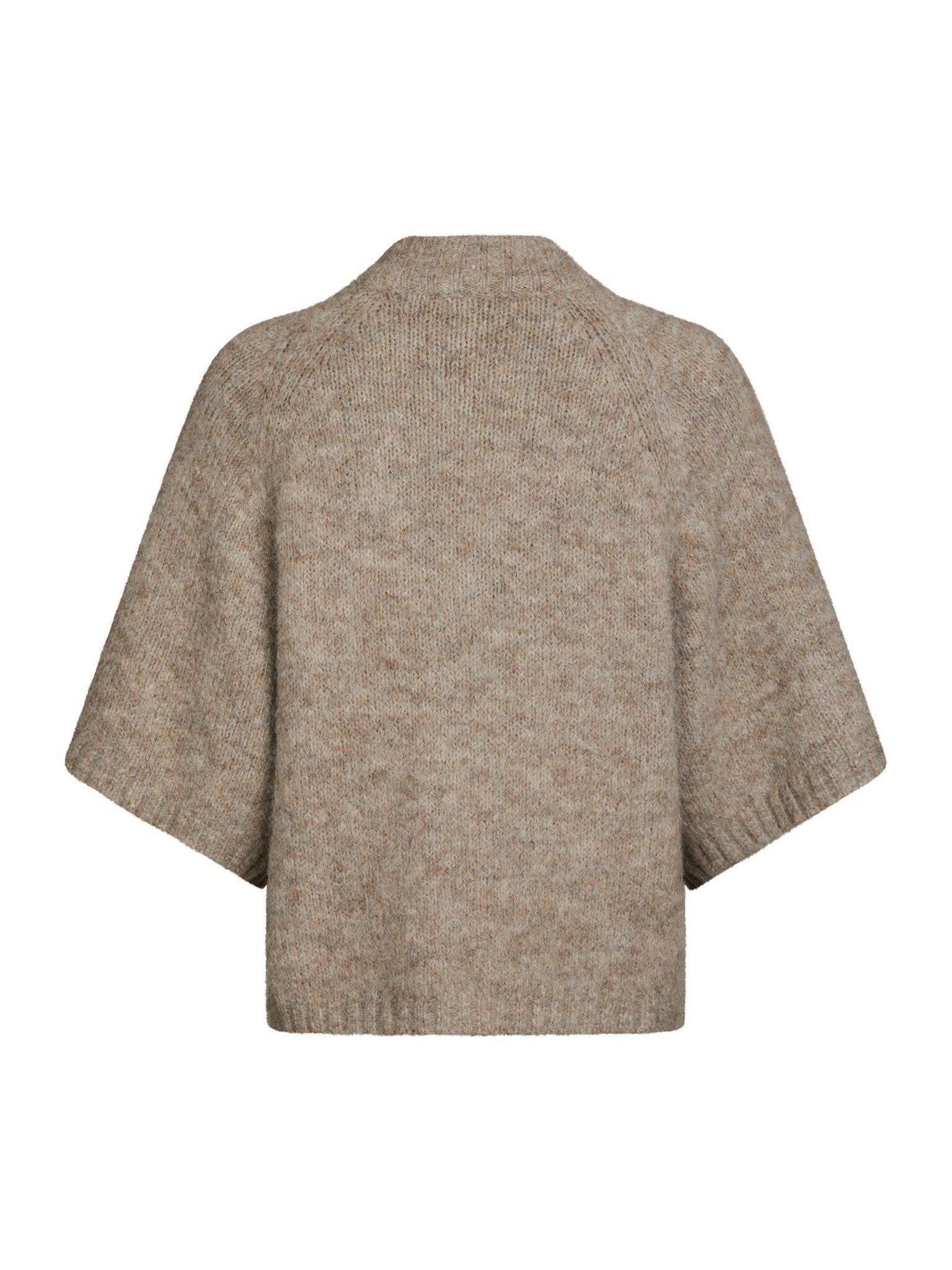Benuta Fluffy Knit Cardigan - Beige Melange