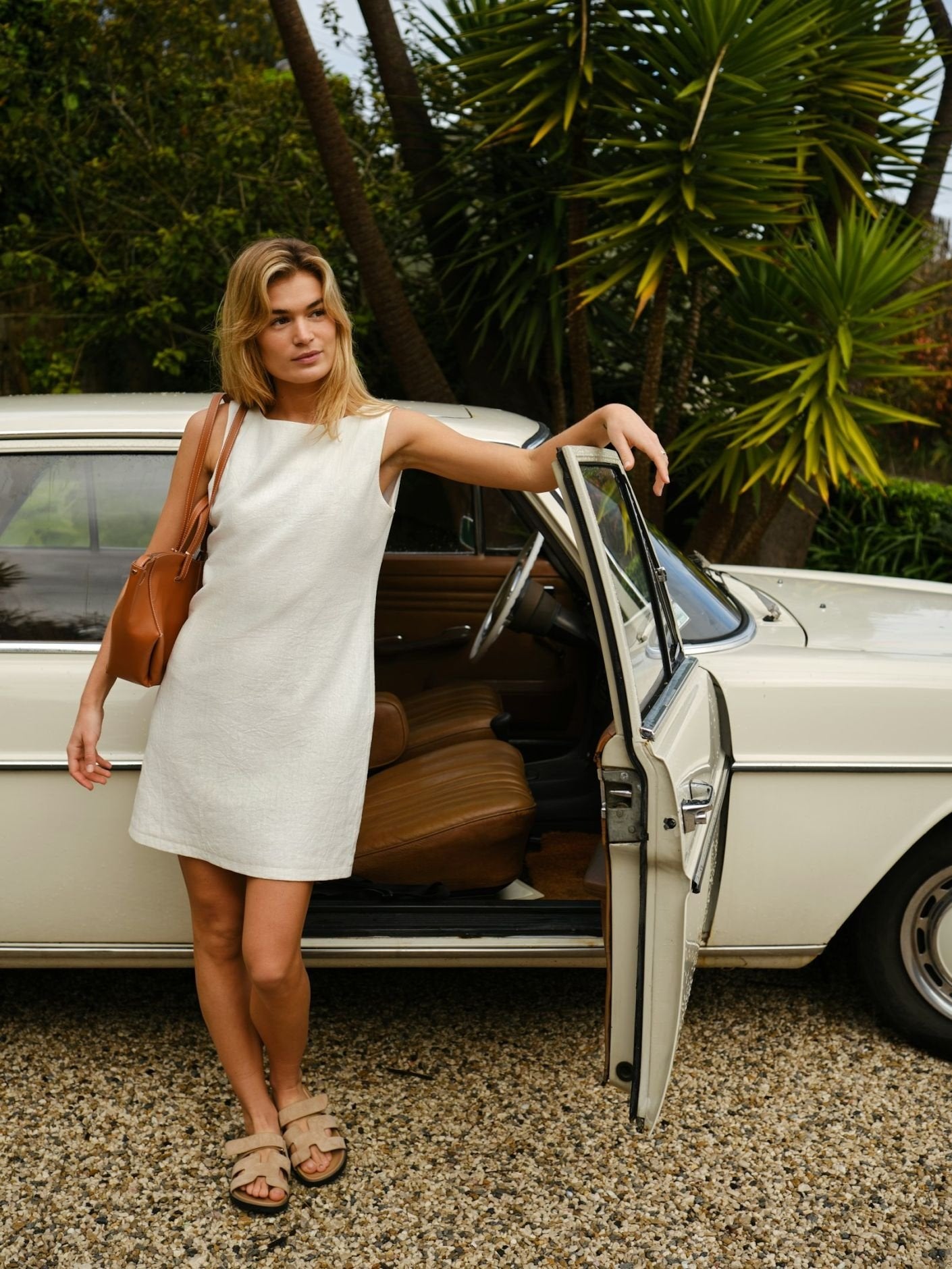 Bruna Ramie dress - Off white