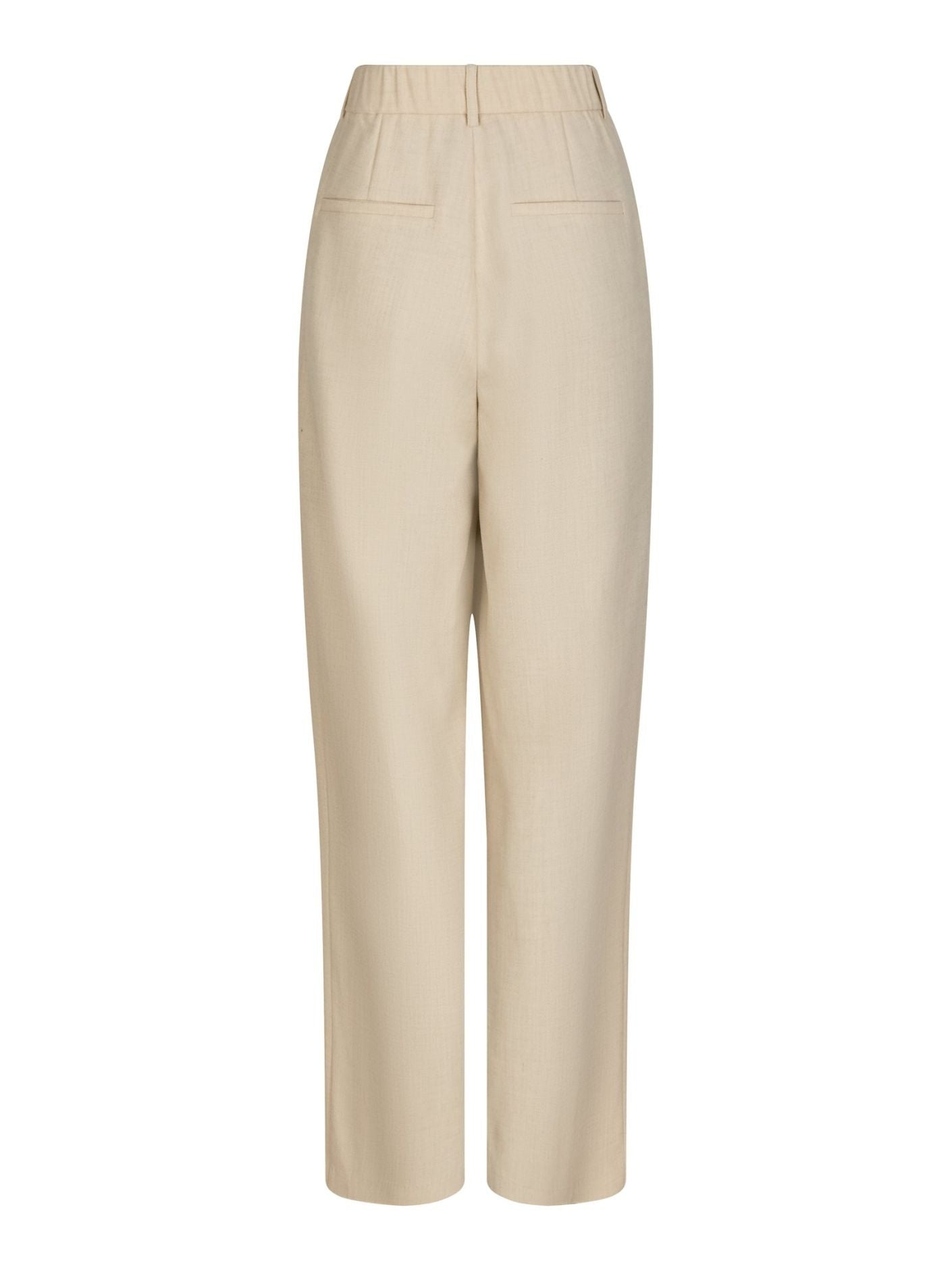 Emmet Melange Pants - Beige Melange