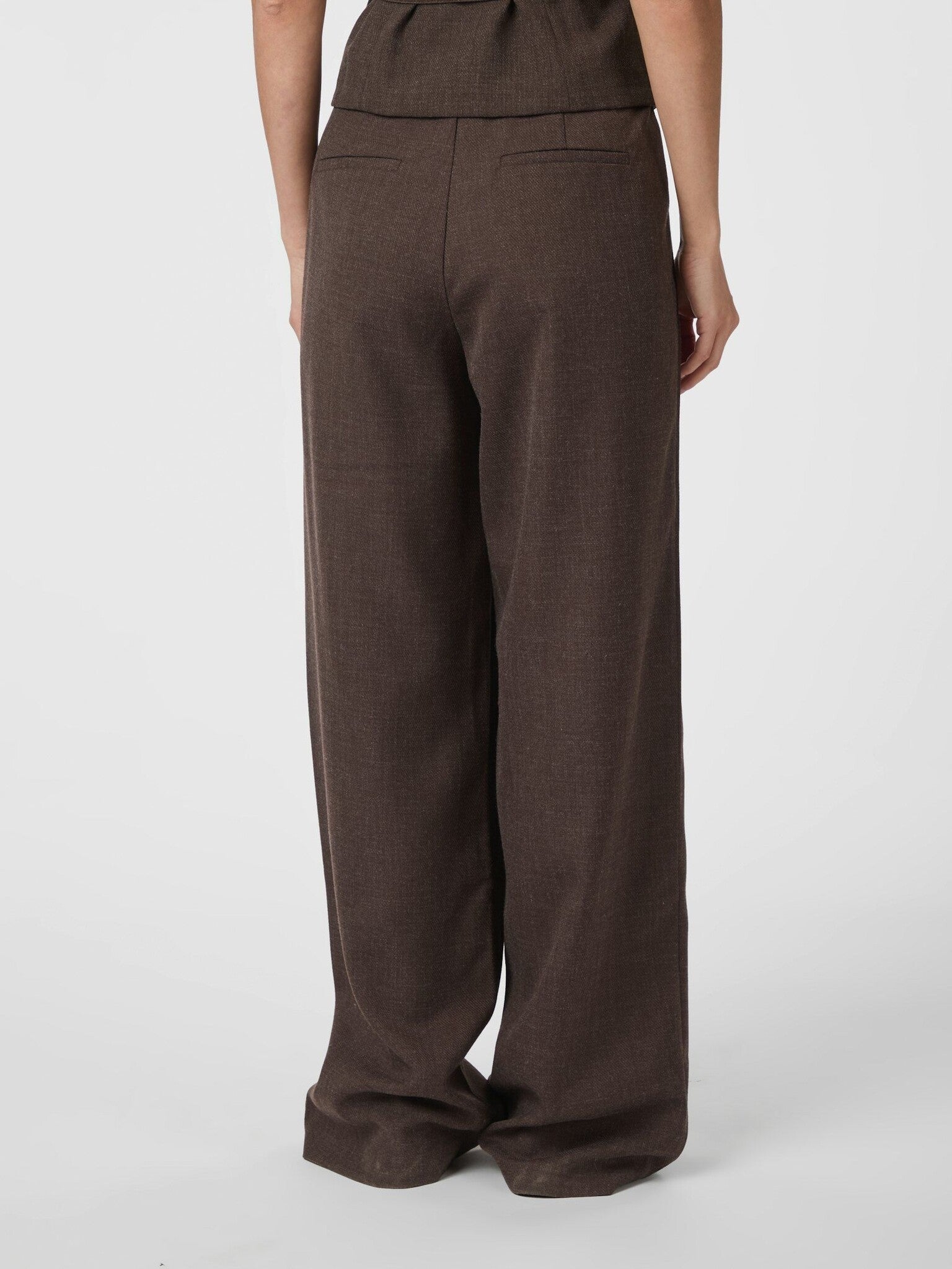 Emmet Melange Pants - Brown Melange