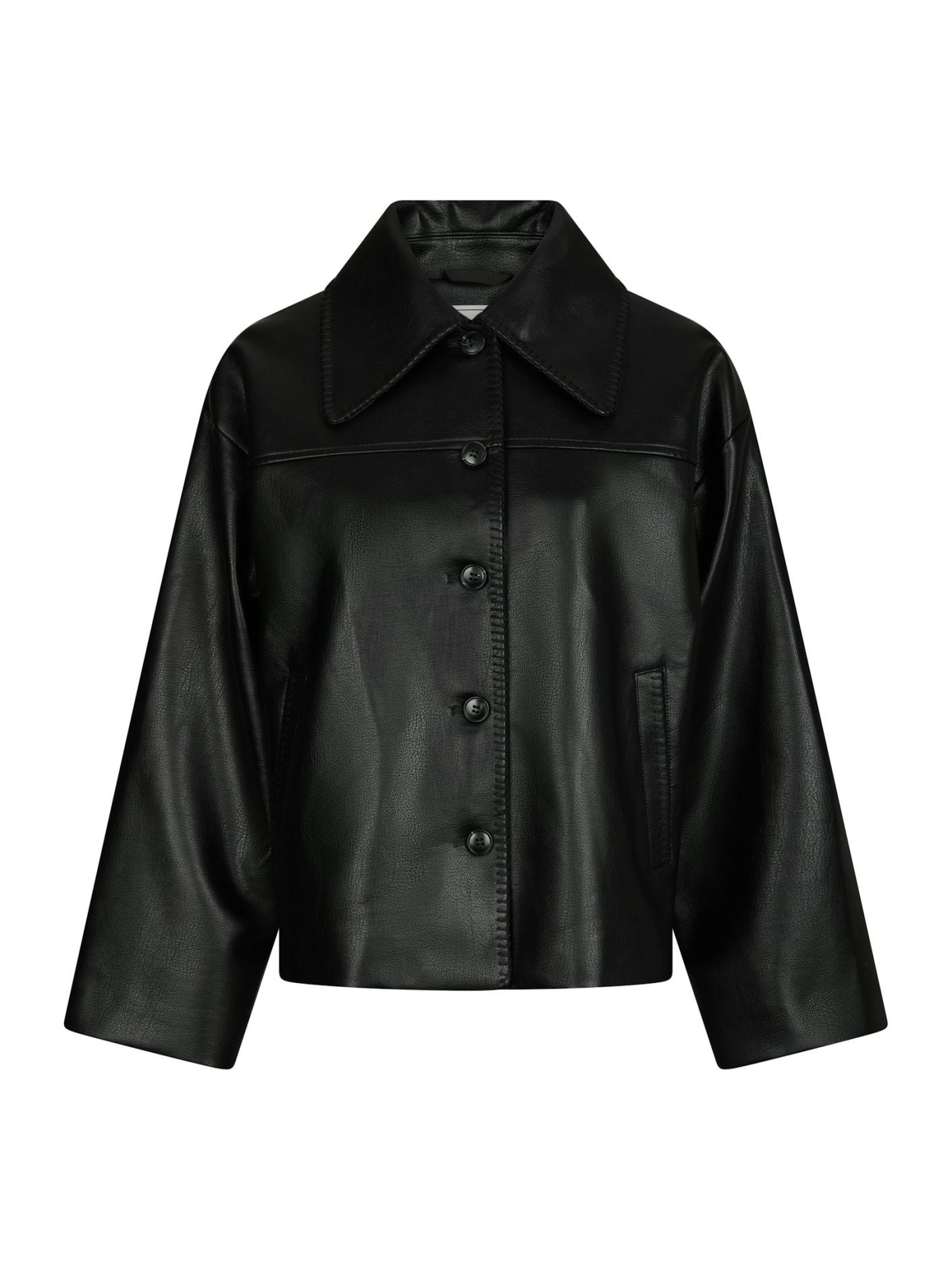 Lunara Collar stitch jacket - Black