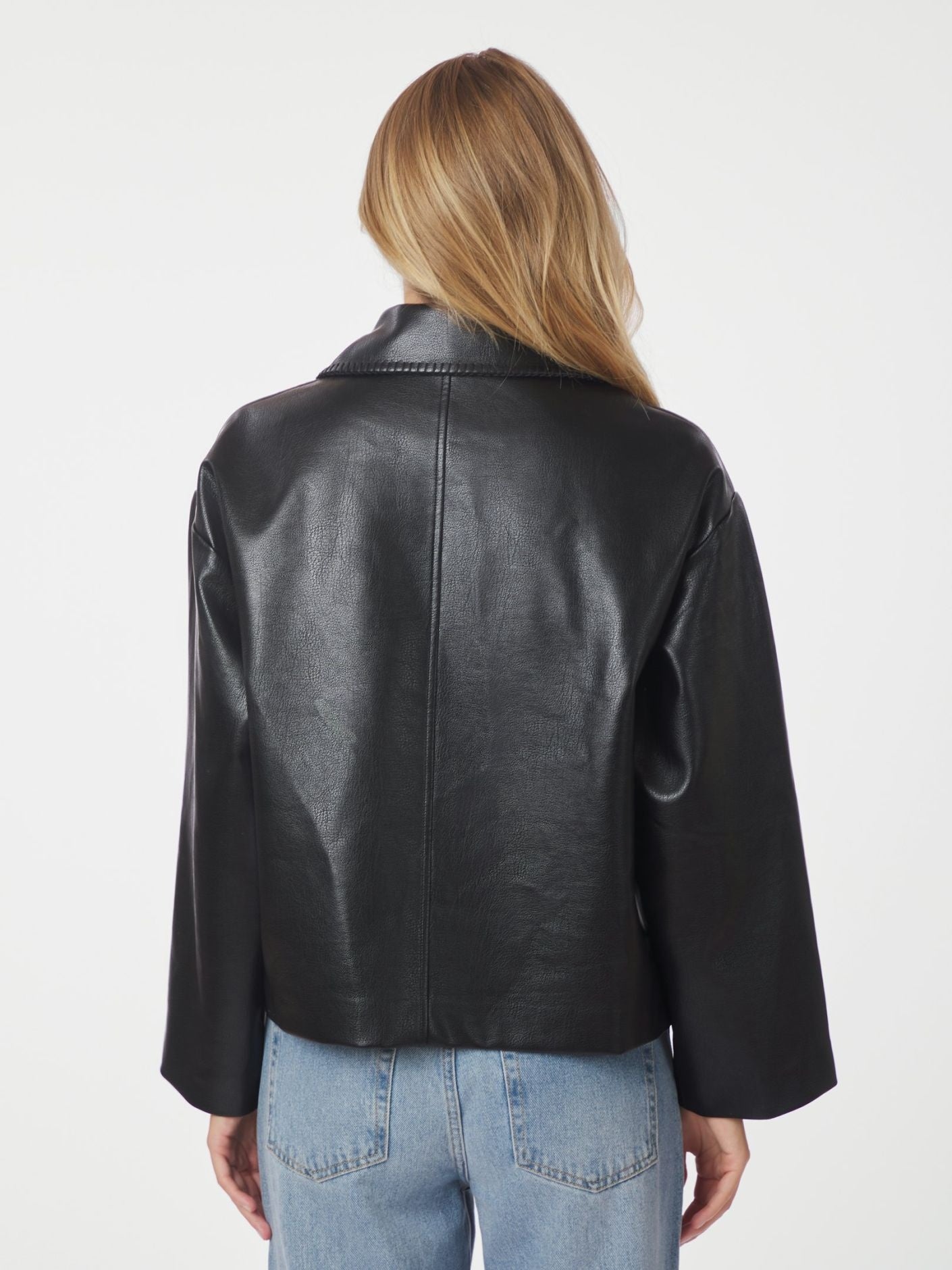 Lunara Collar stitch jacket - Black
