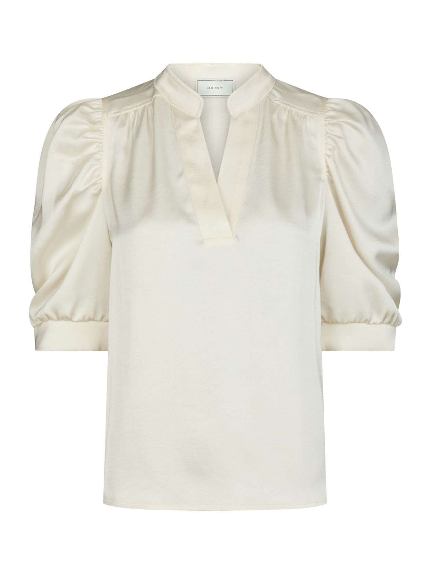 Roella Heavy Sateen Blouse - Pearl