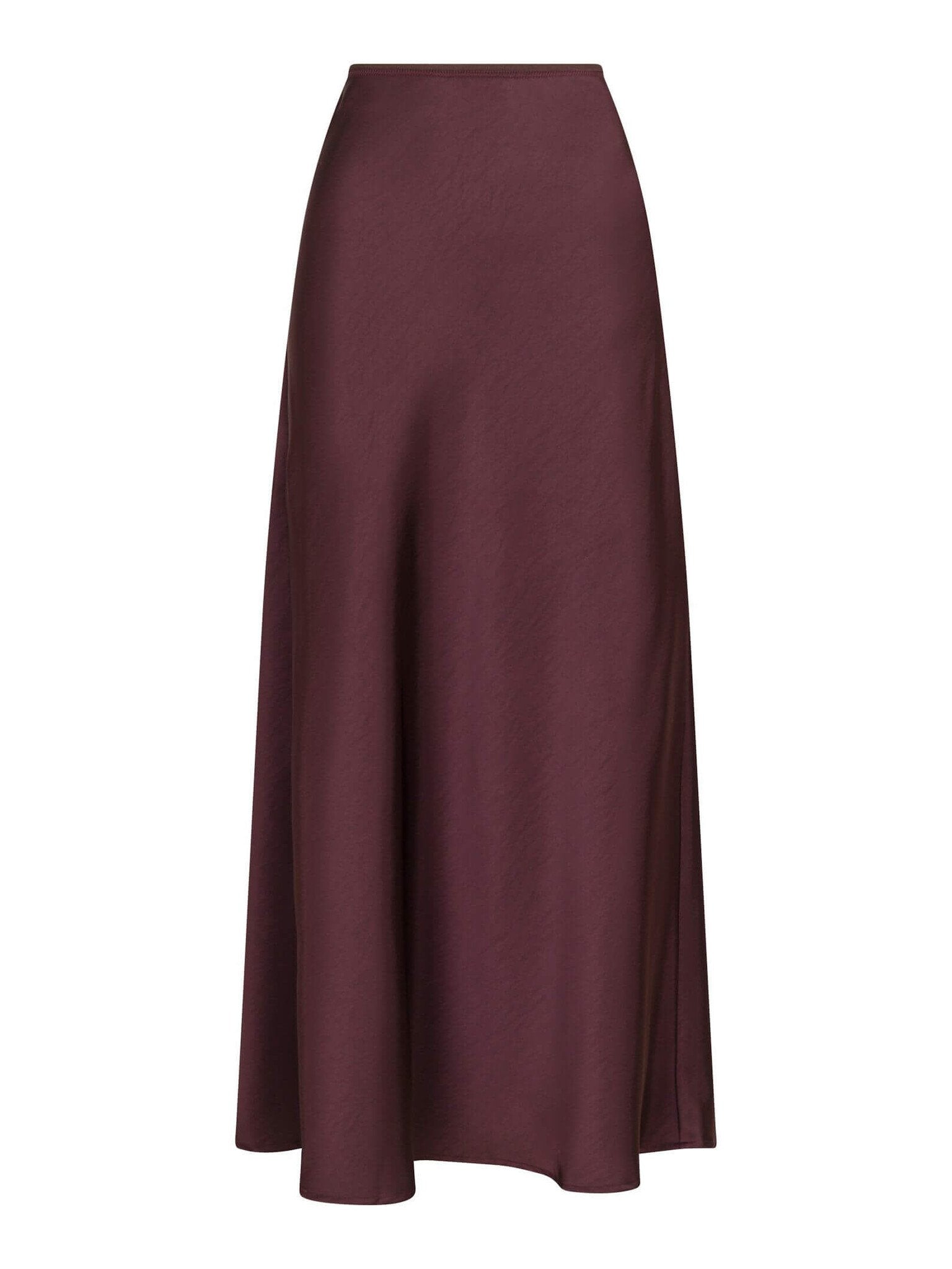 Vicky heavy sateen skirt - Burgundy