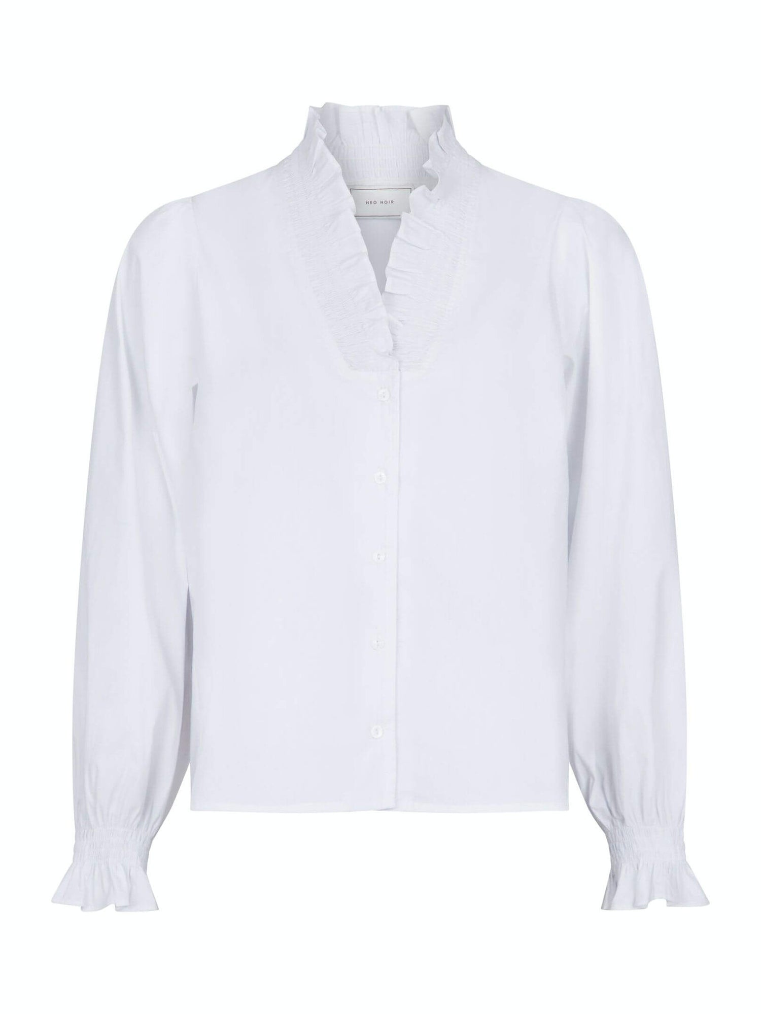 Brielle Solid Shirt White