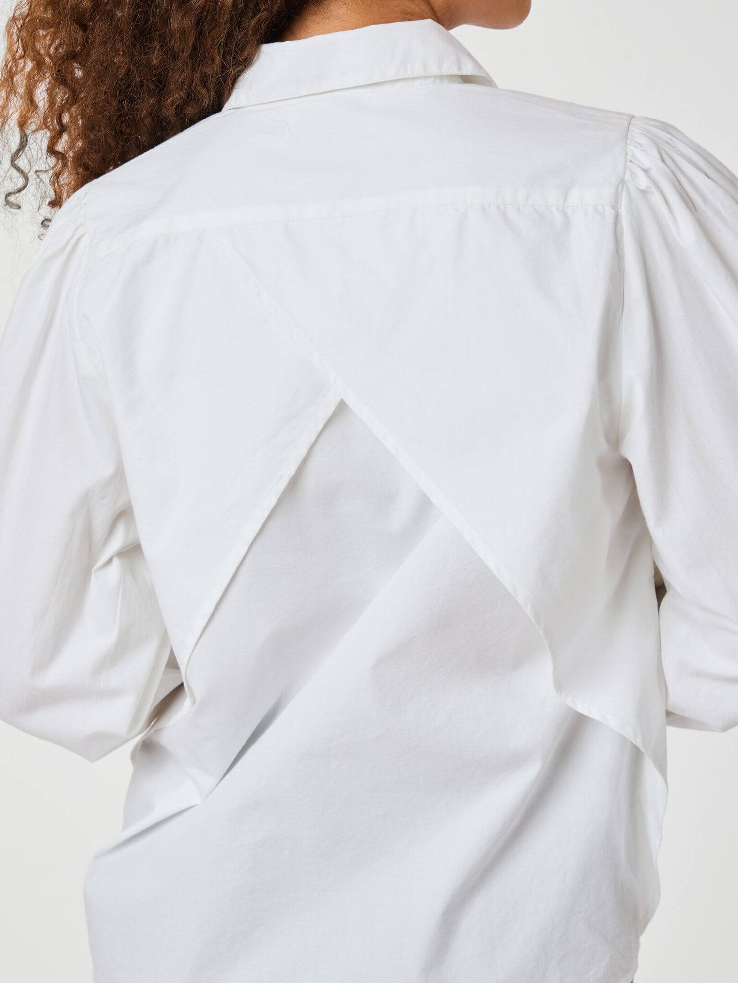 Milda C Poplin Shirt - White
