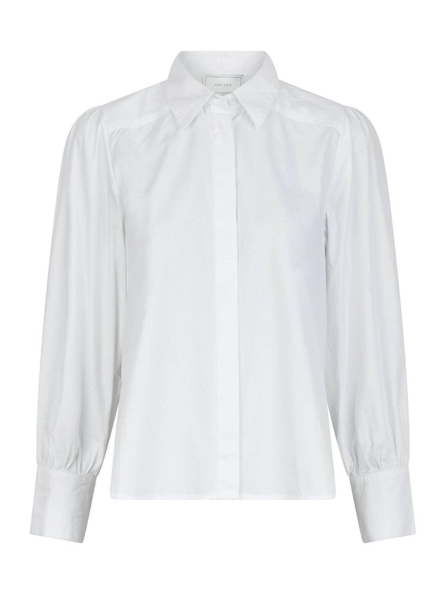 Milda C Poplin Shirt - White