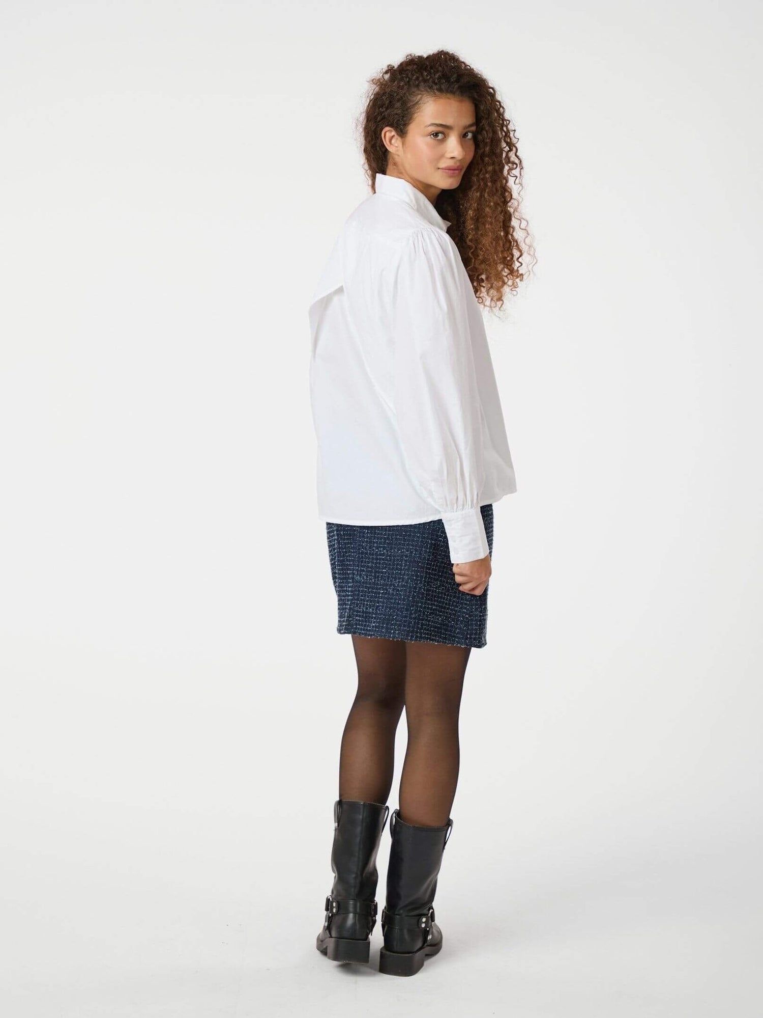 Milda C Poplin Shirt - White