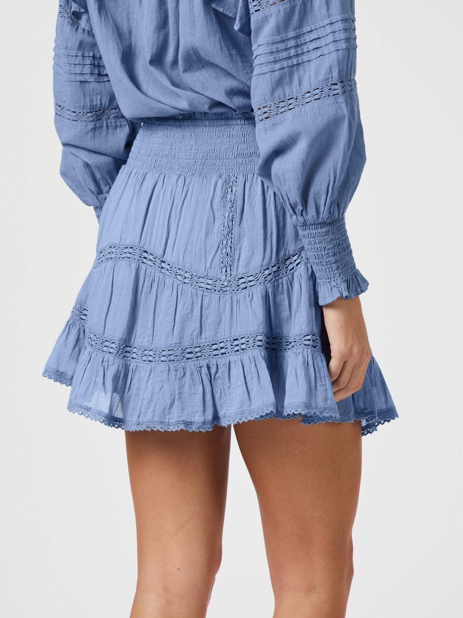 Robby S Voile Skirt - Smoke Blue