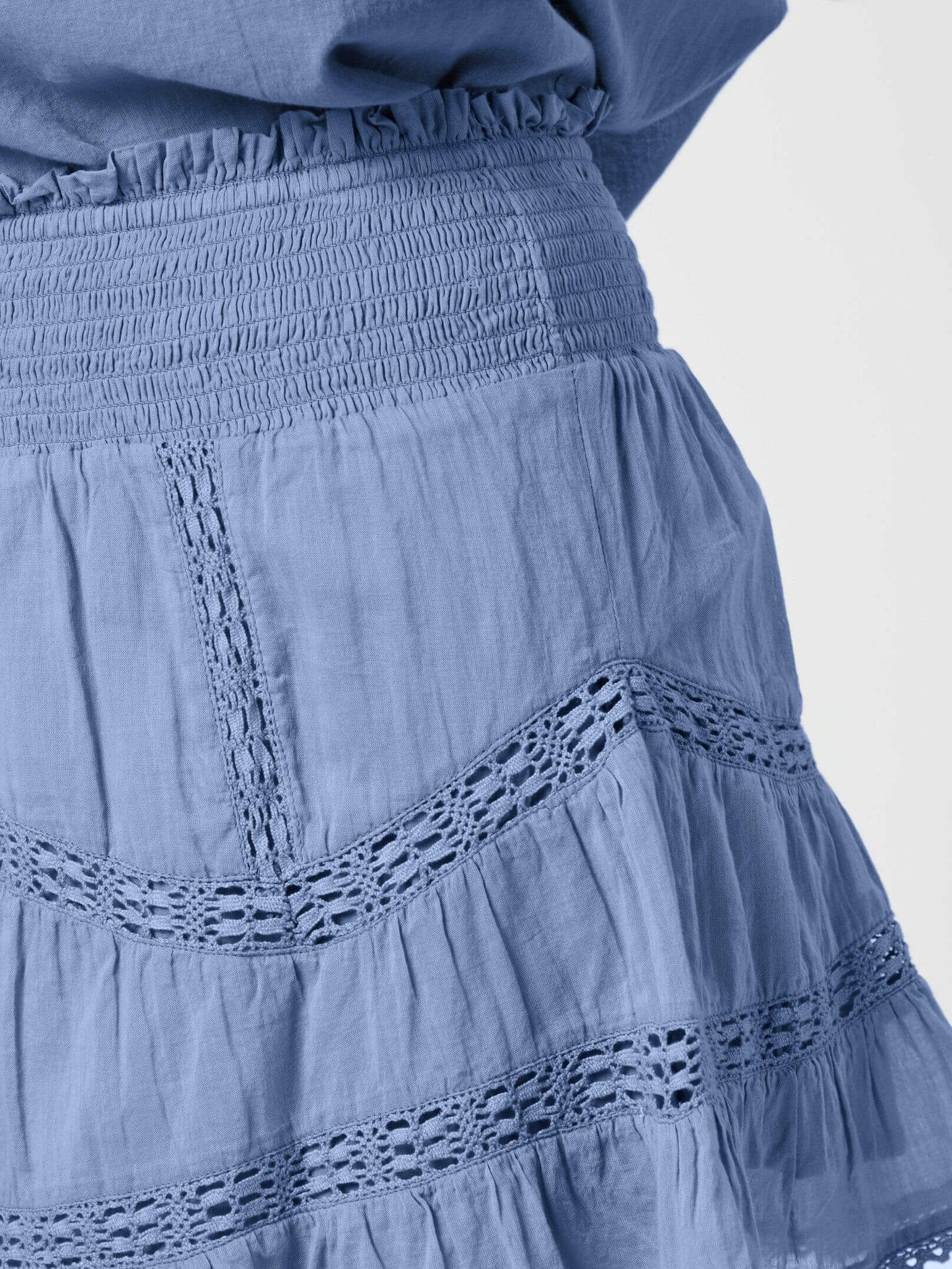 Robby S Voile Skirt - Smoke Blue