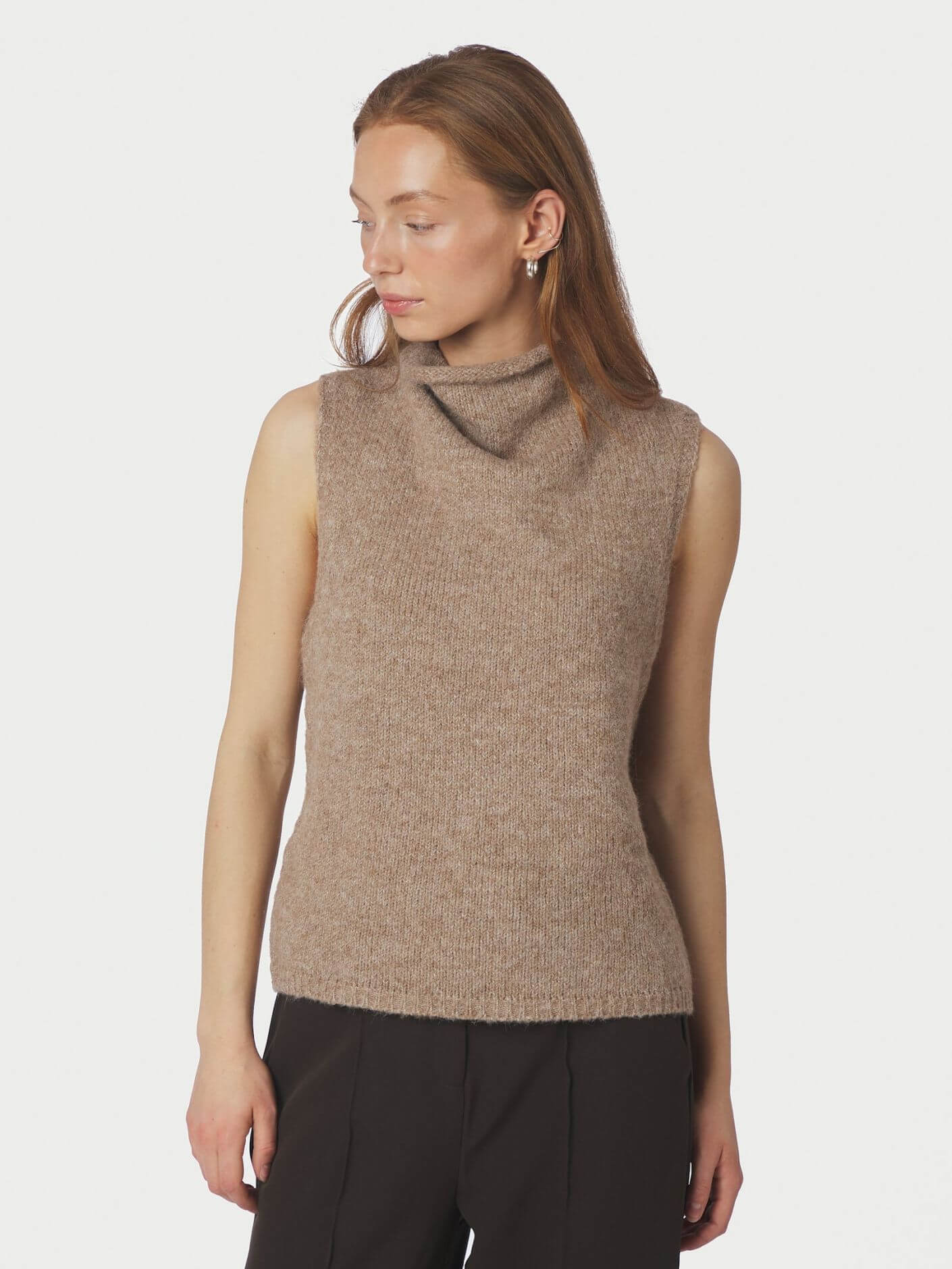 Odelia Knit Top - Dark Sand