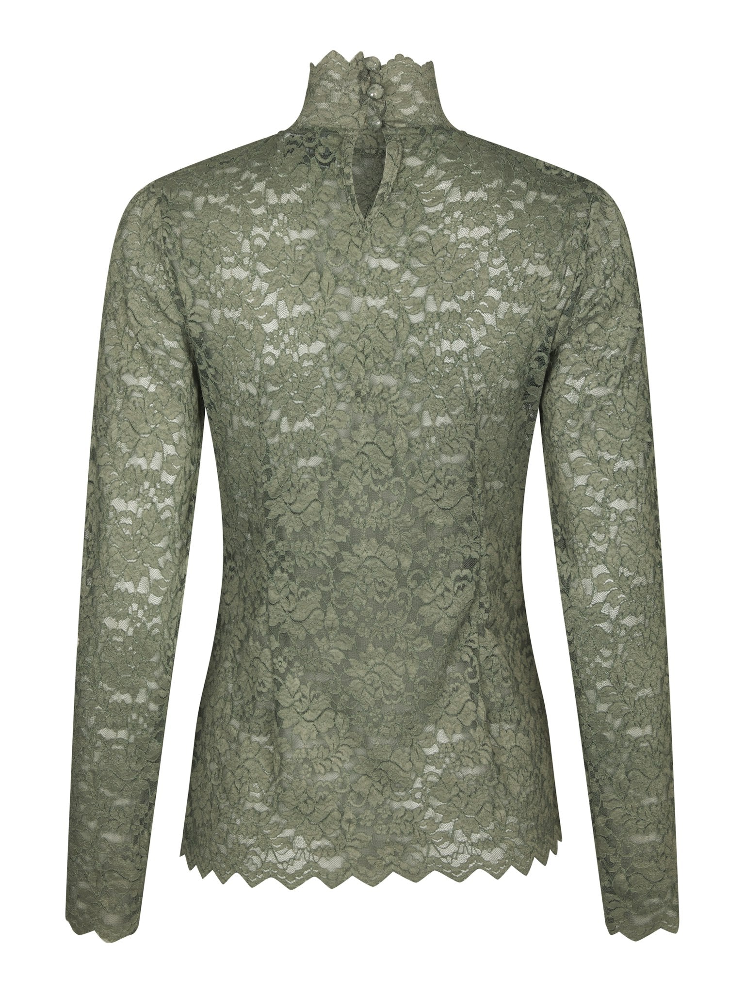 Liza Laceflower Blouse - Cold Army