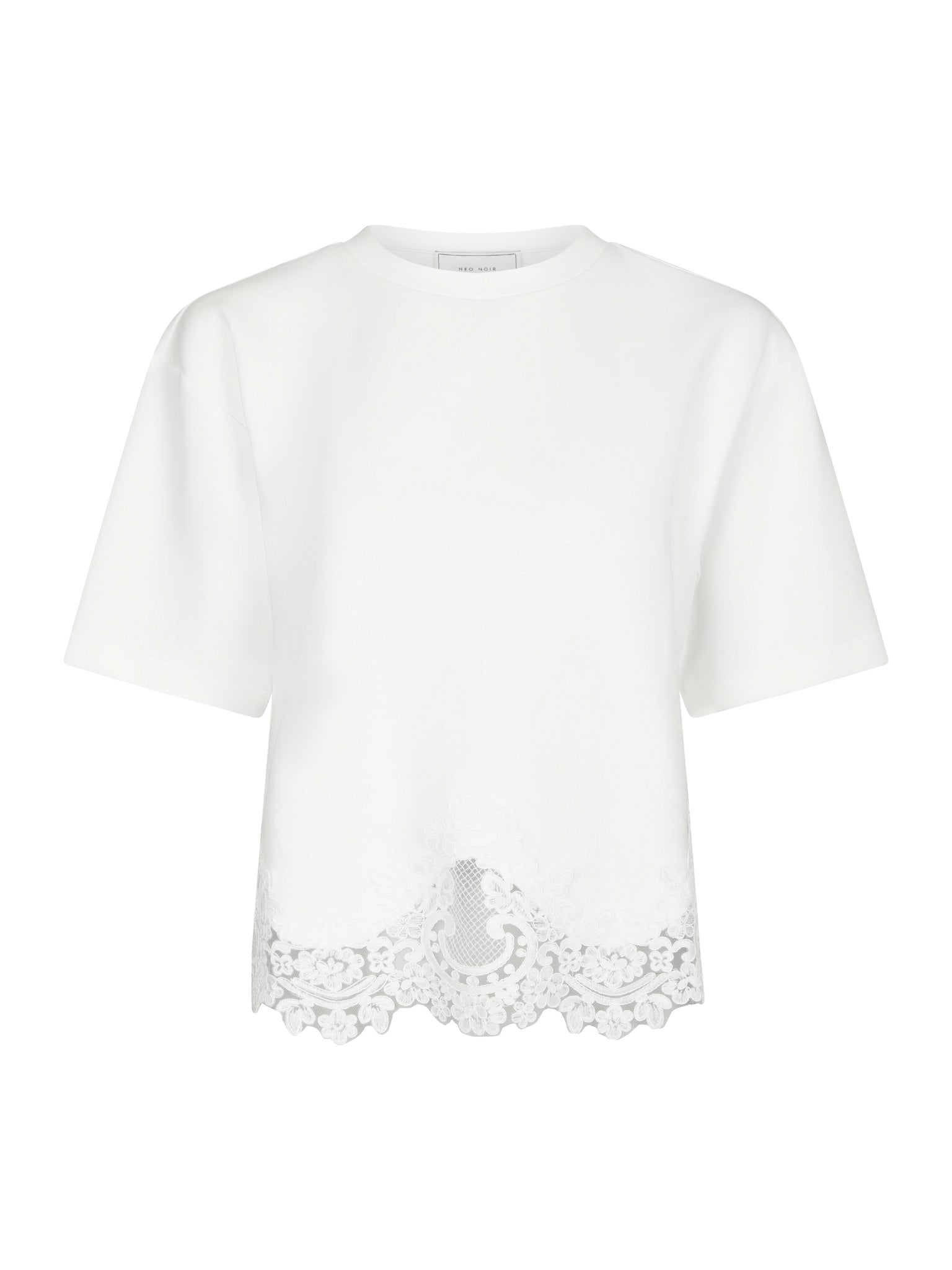Iria Lace Tee - White