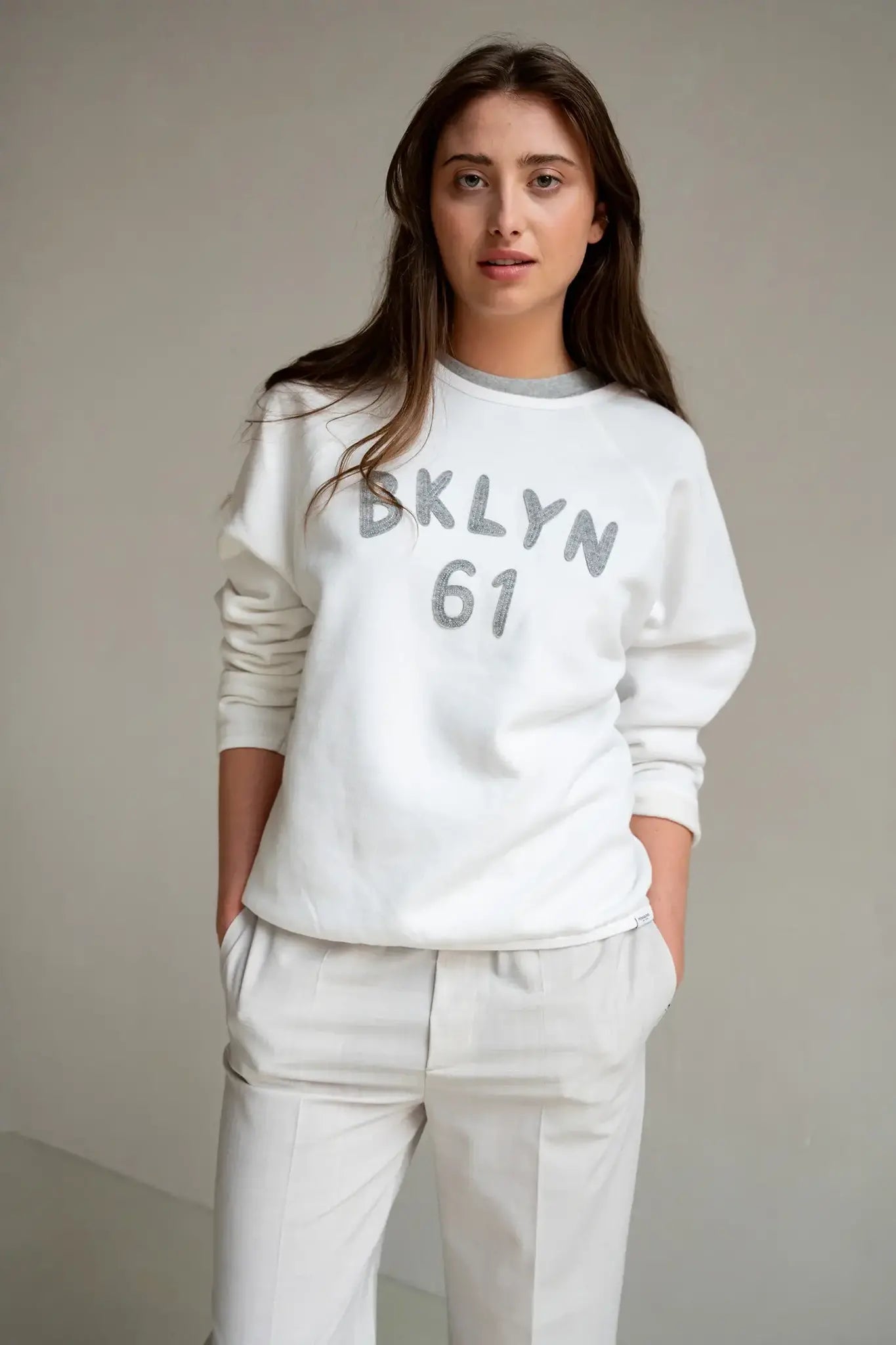 S25T1145 - white grey melange