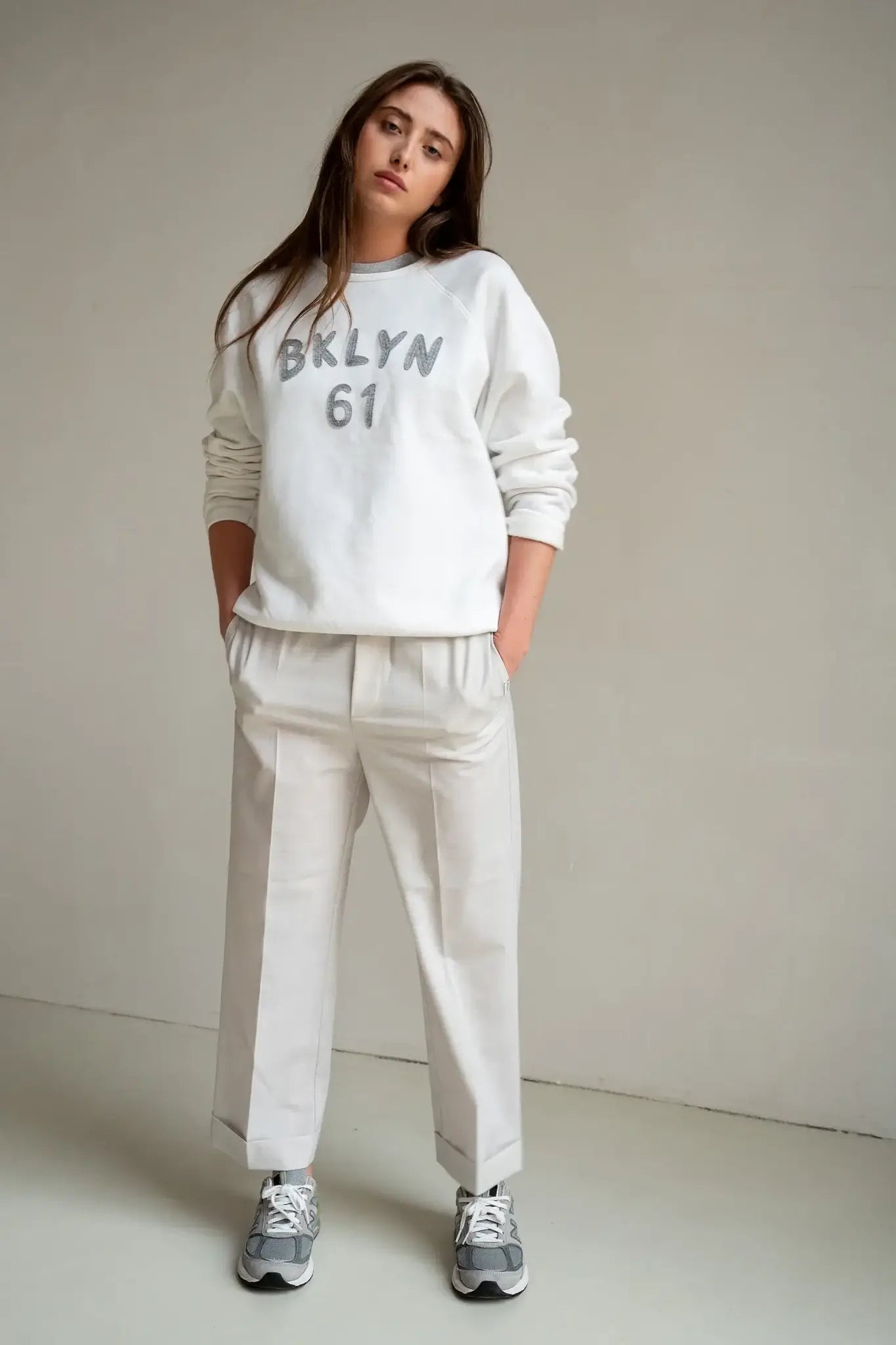 S25T1145 - white grey melange