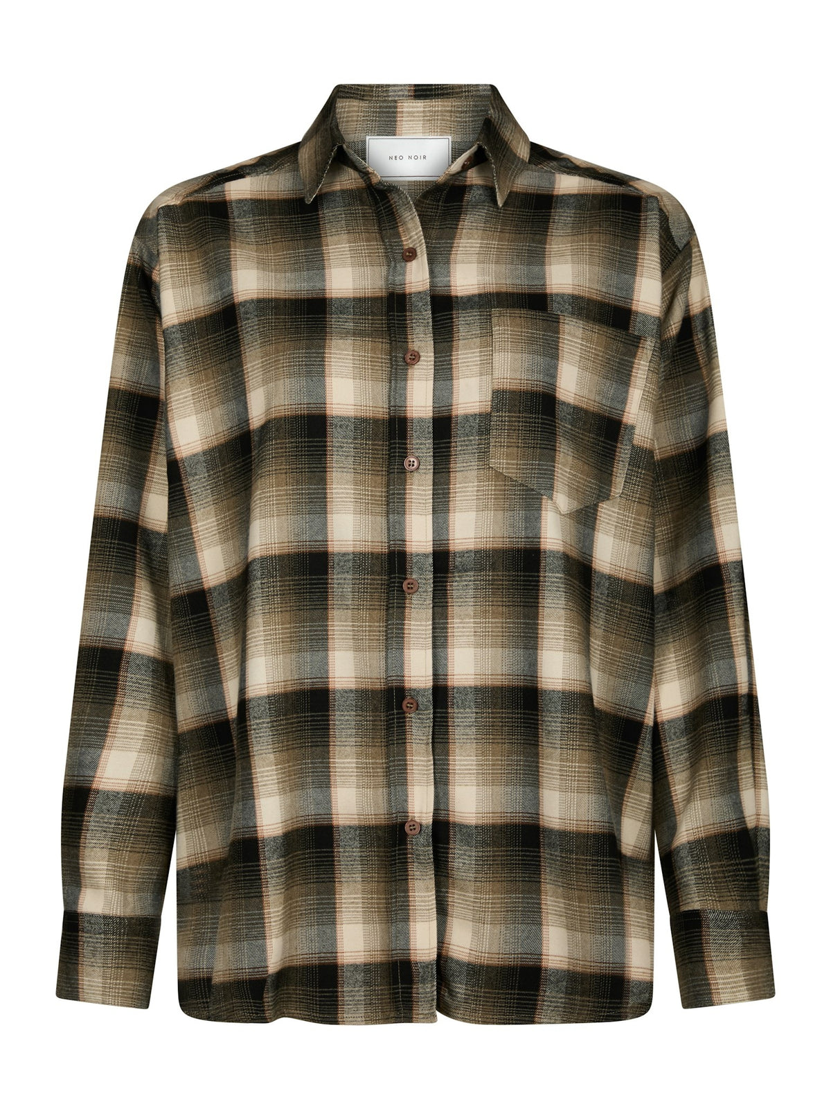 PRE-ORDER Dalma Flannel Check Shirt - Army | LEVERING EIND OKT / BEGIN NOV