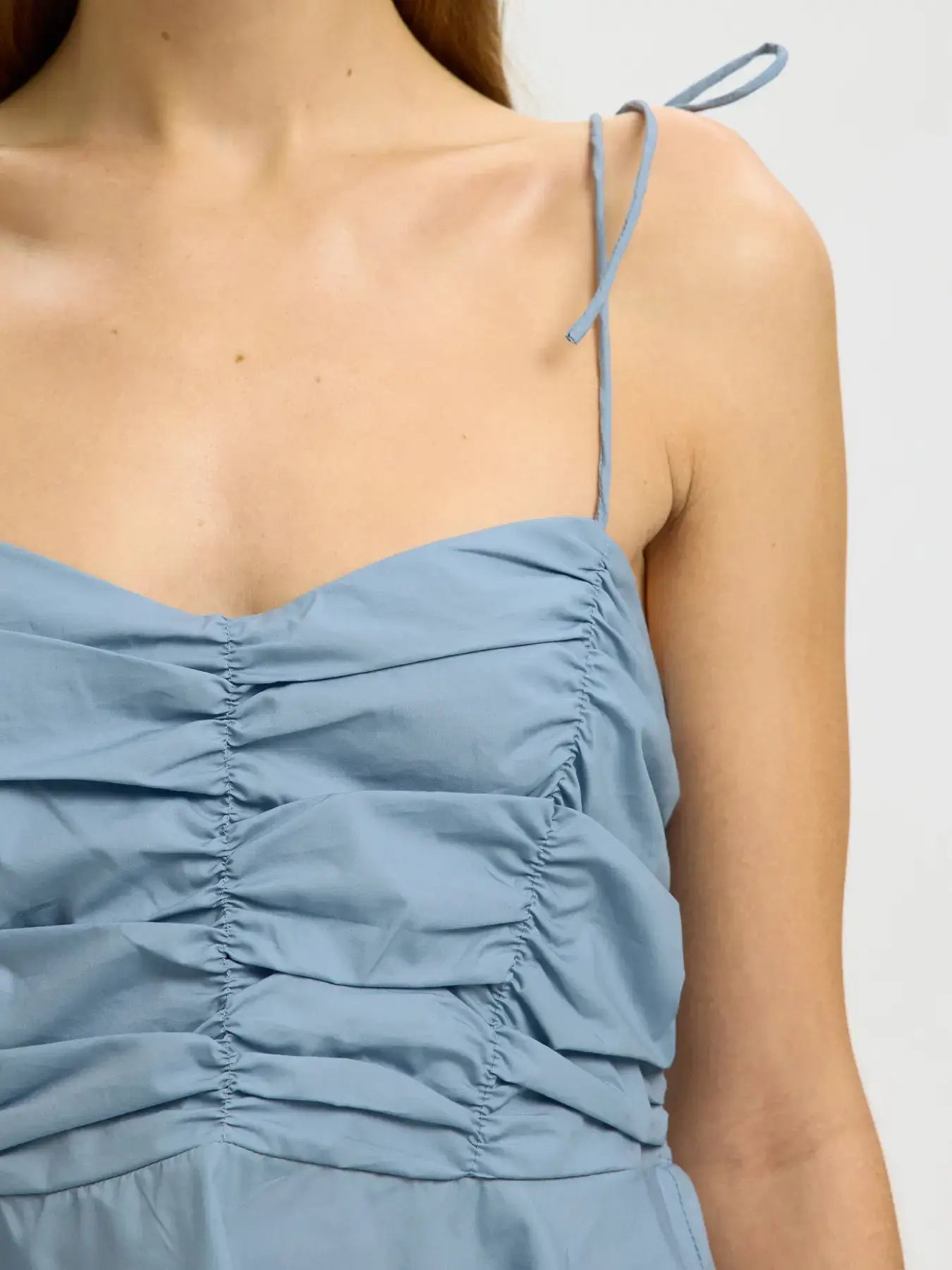 SLFdelia Strap Top B - Dusty Blue