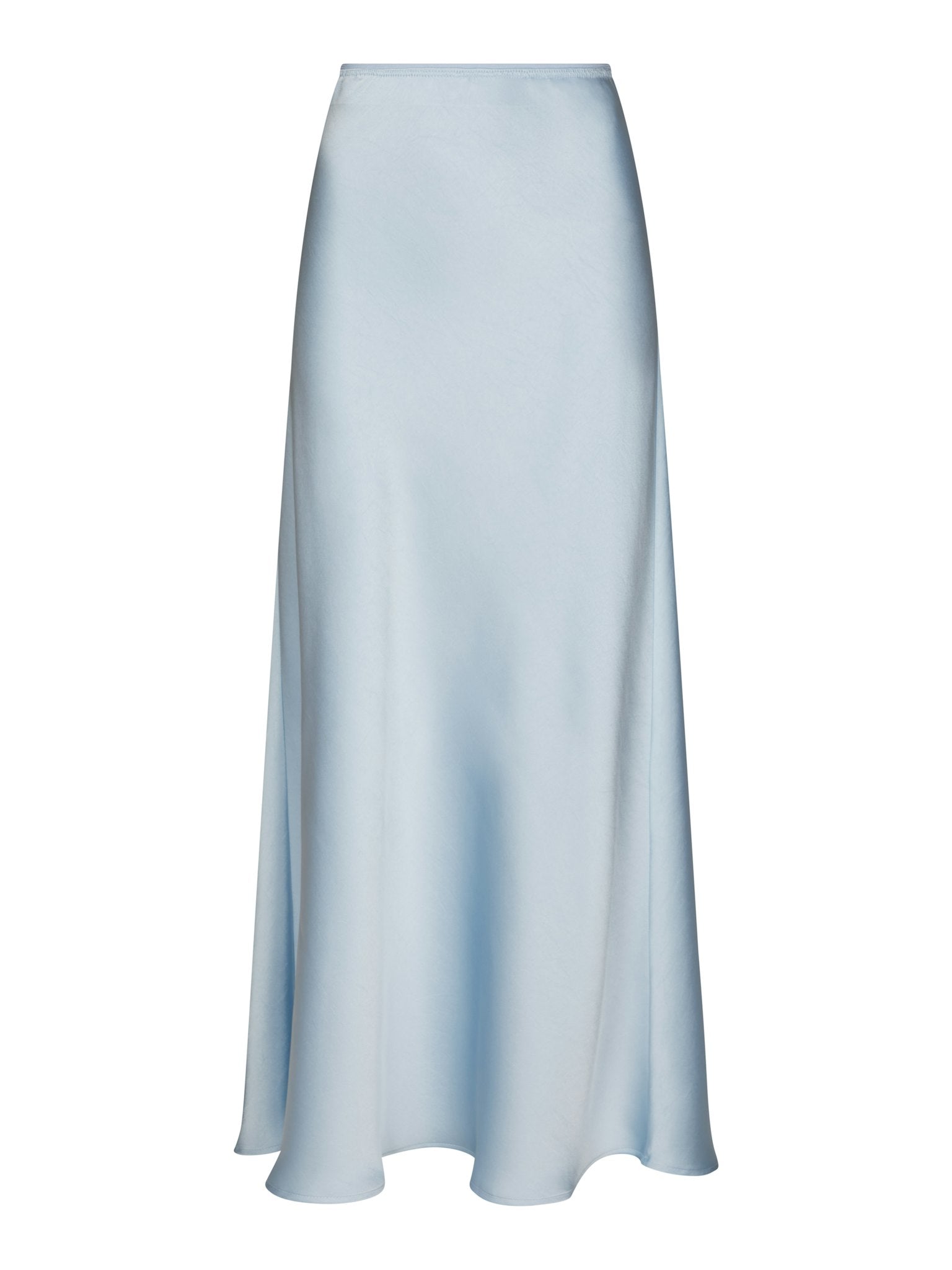 Vicky Heavy Sateen Skirt - Light Blue
